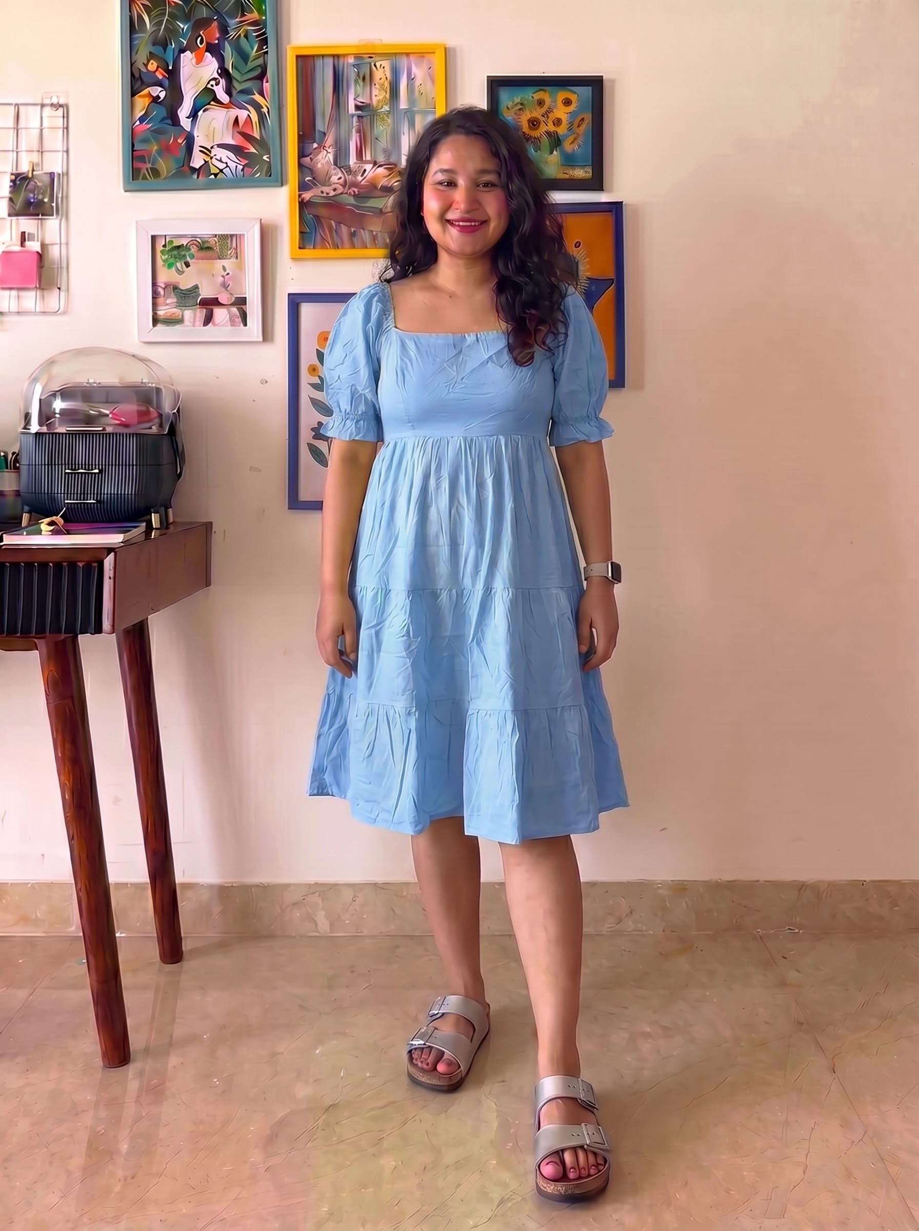 Powder Blue Marianna Dress
