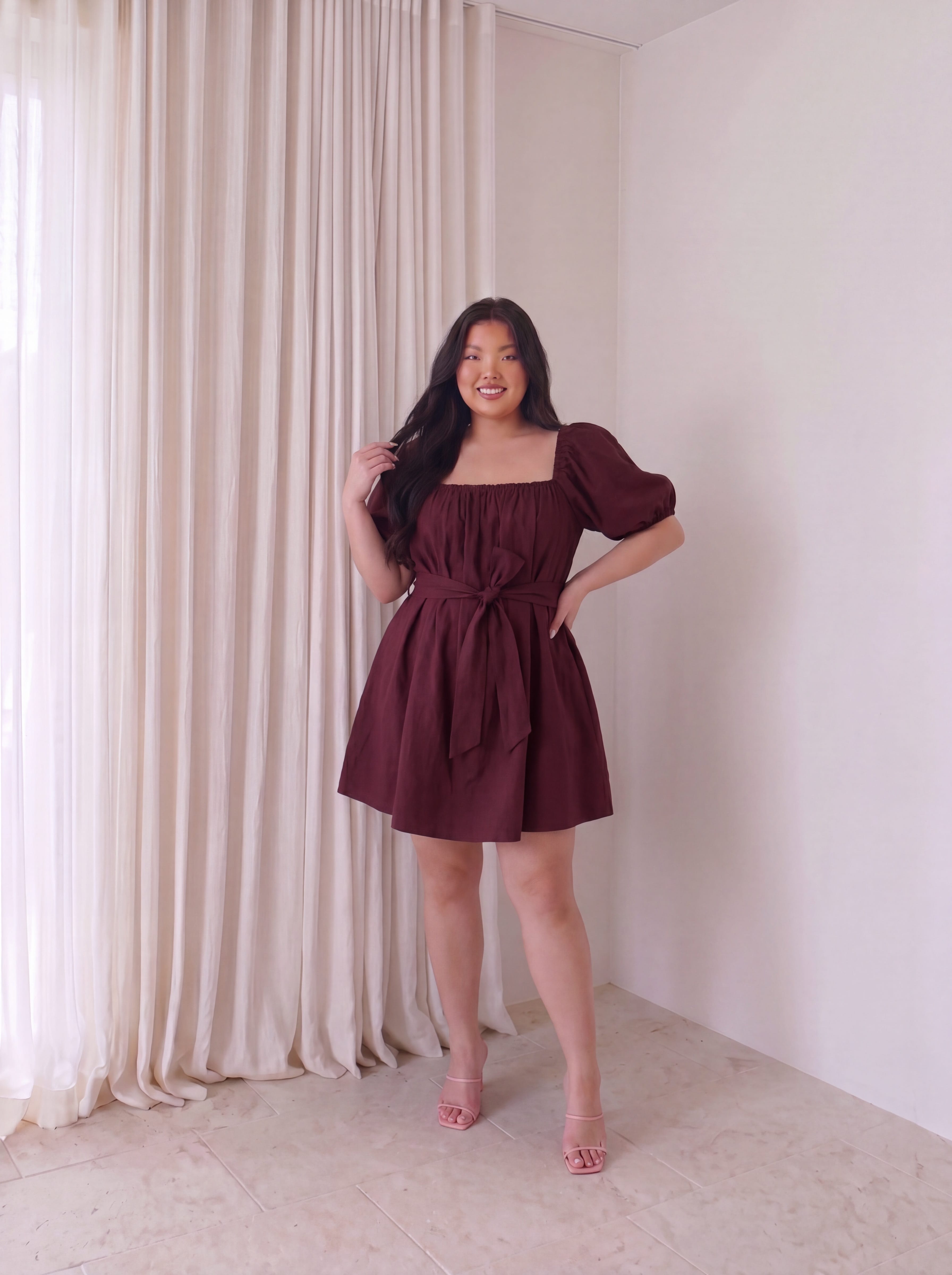 Maroon Dolly Dress
