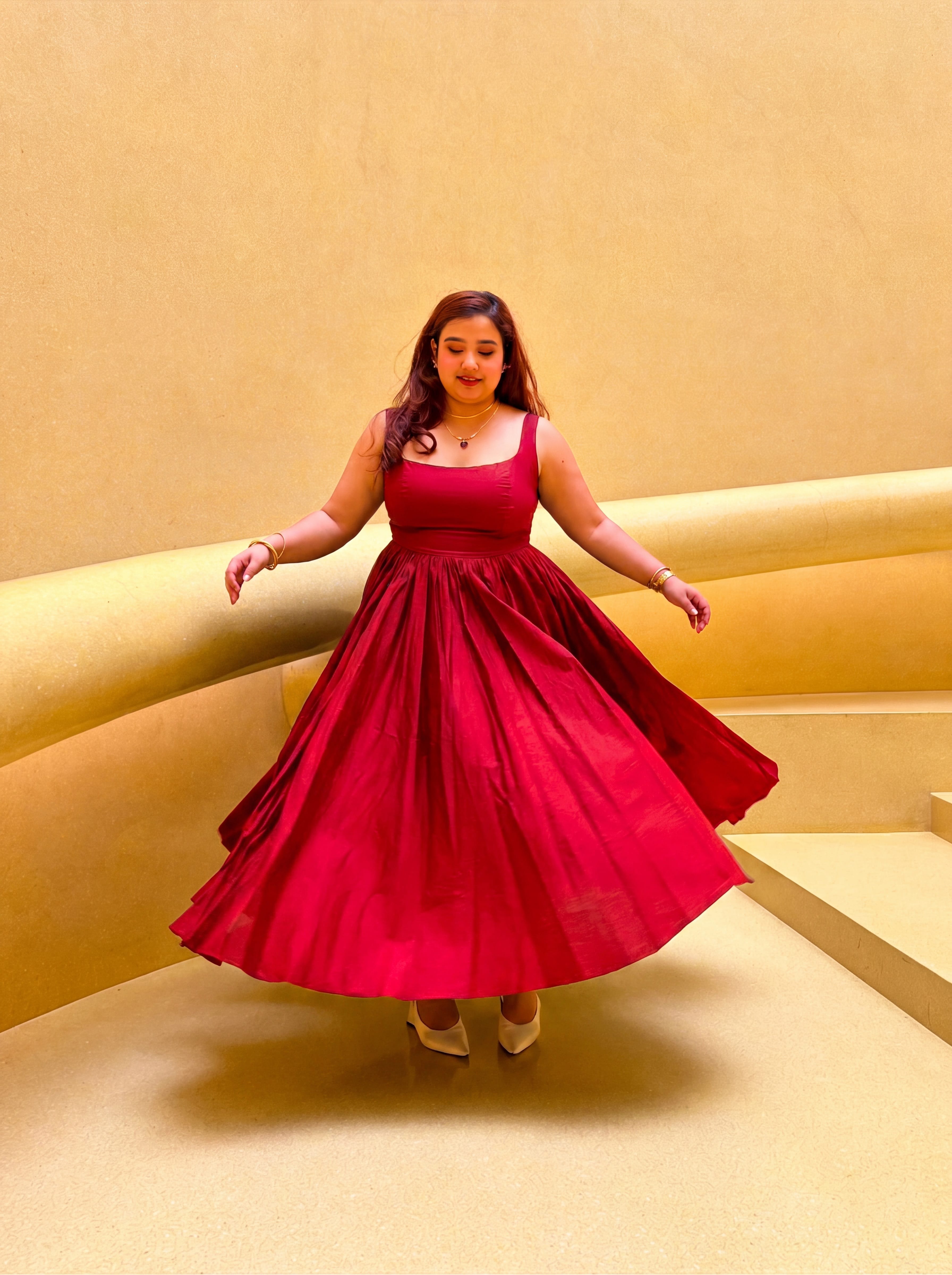 Red Dahlia Dress
