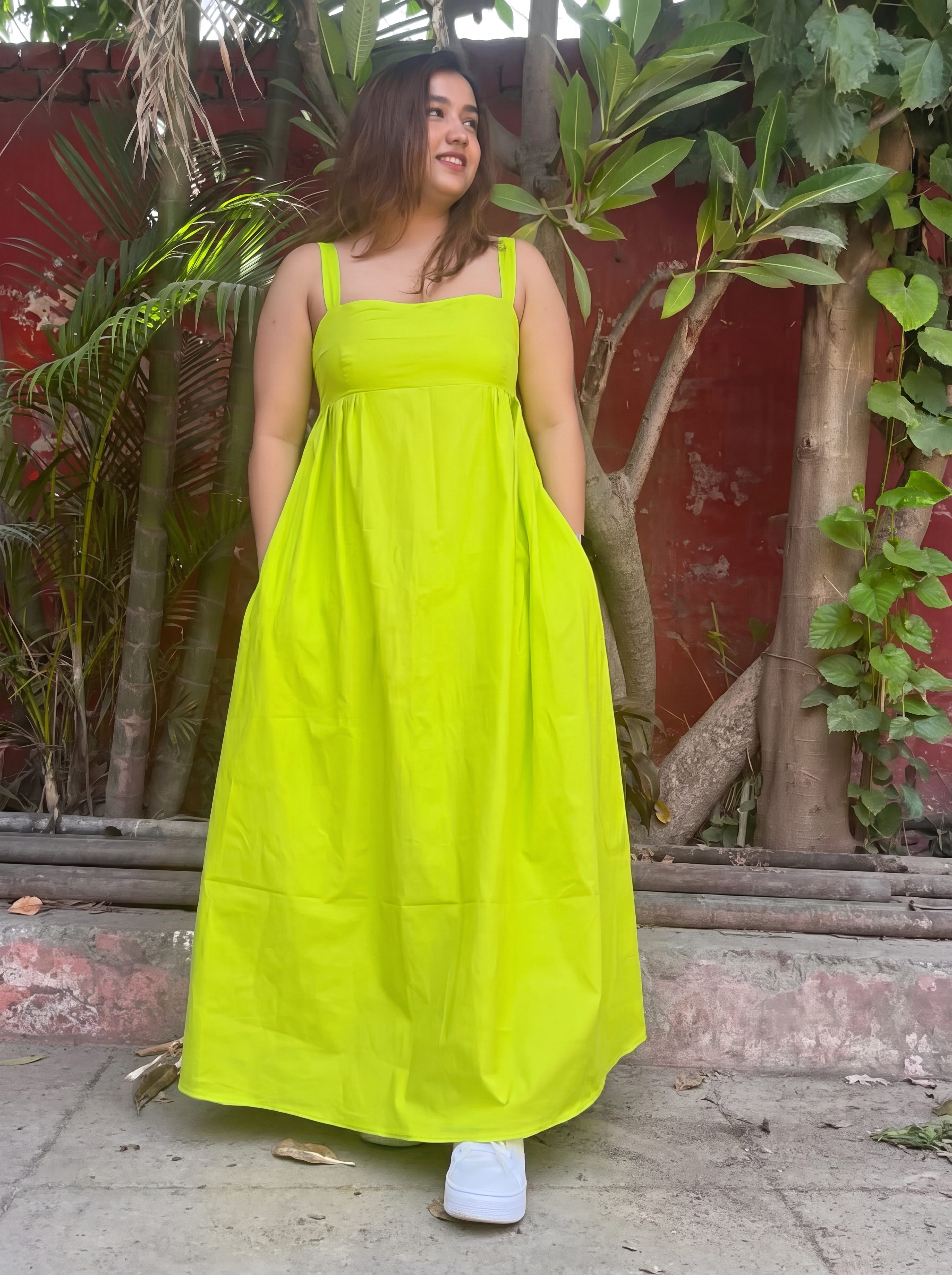 Lime Penelope Dress