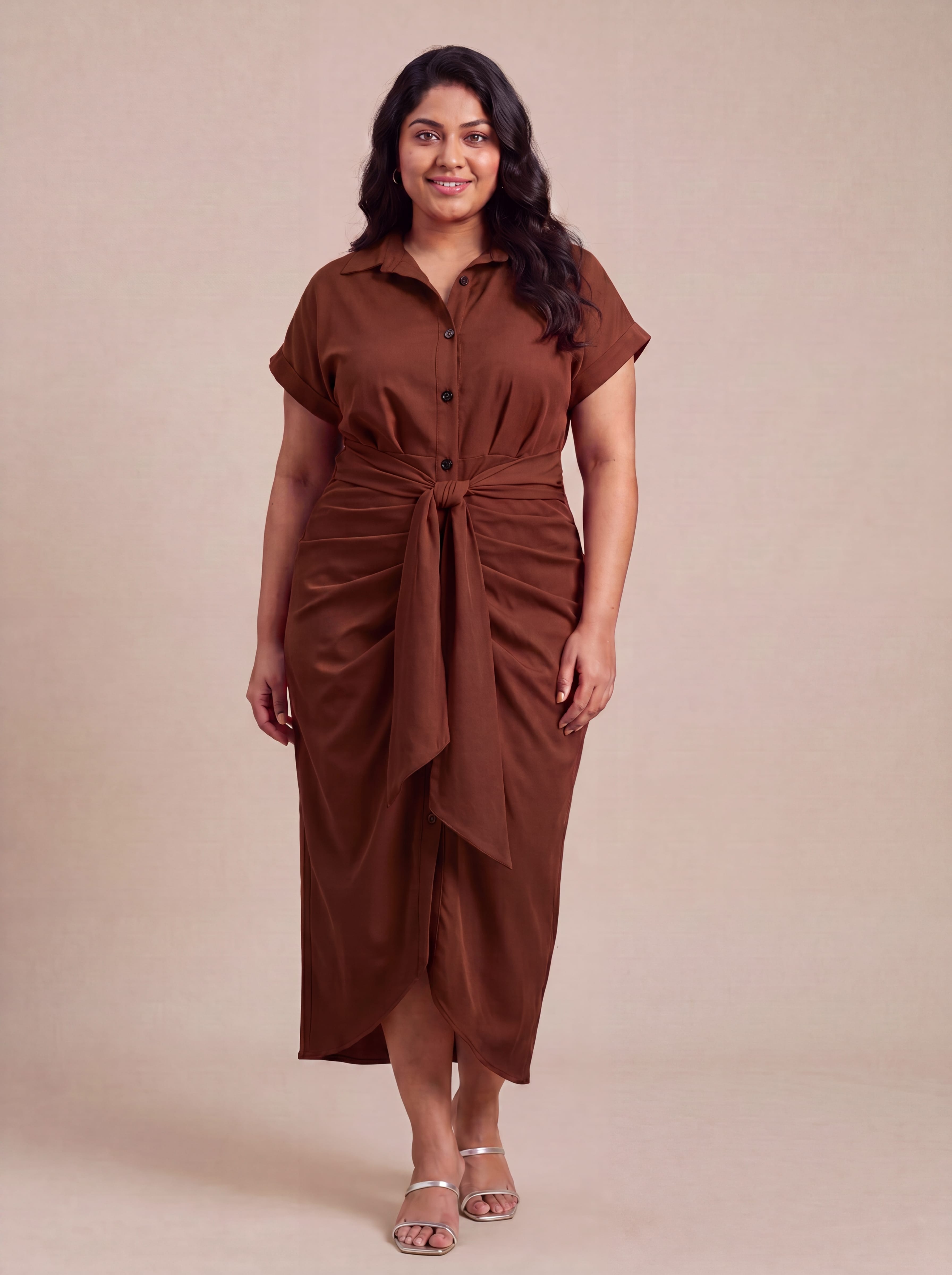 Brown Serve Dress