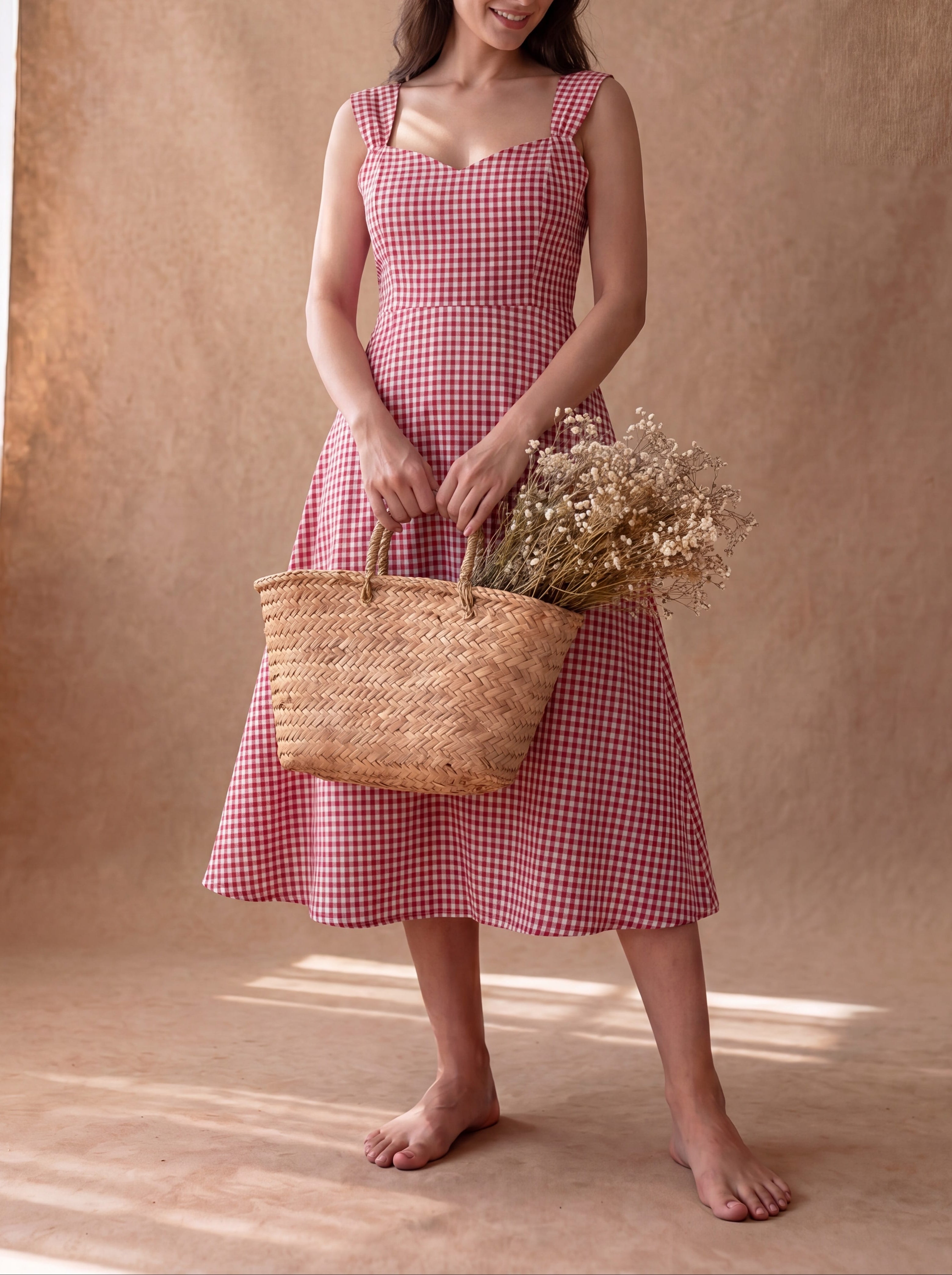 Red Gingham Carrie Dress