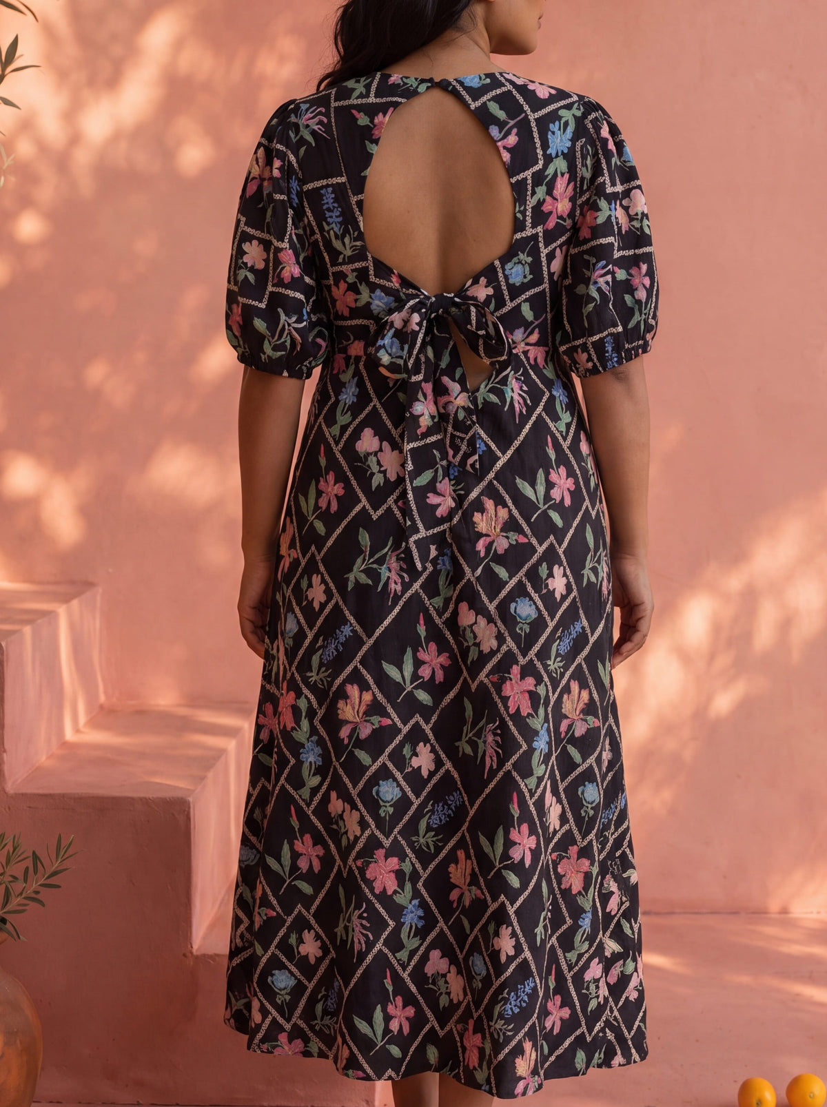Black Floral Maribel Dress