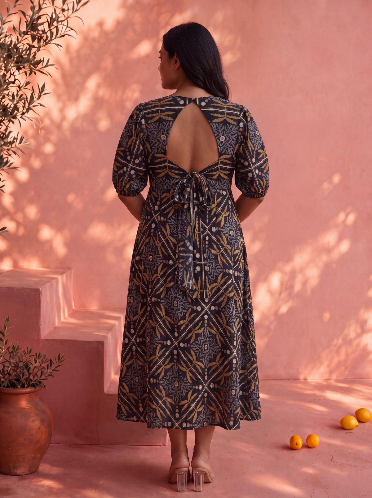 Black Prismatic Maribel Dress