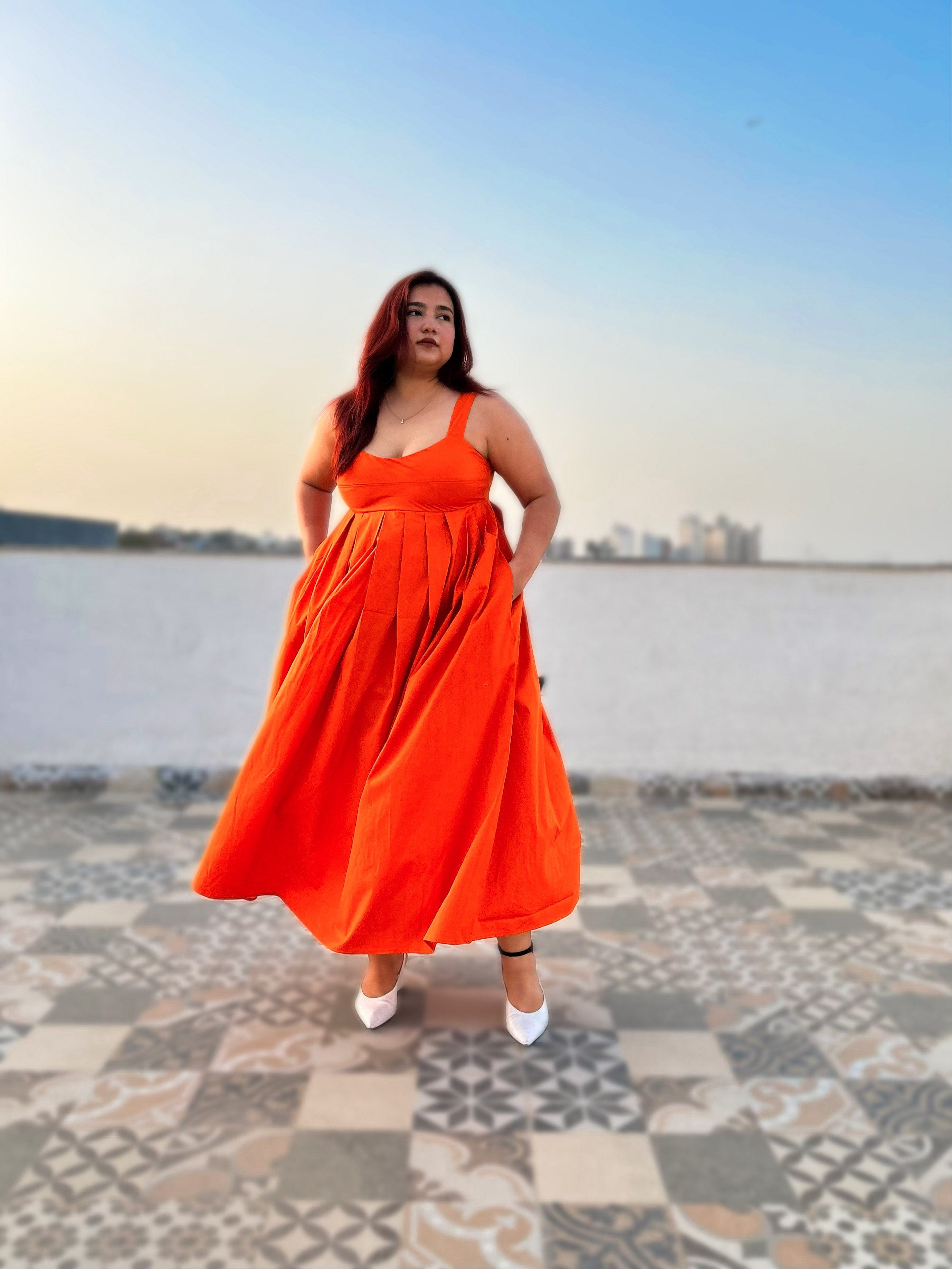 Orange Mama Mia Dress