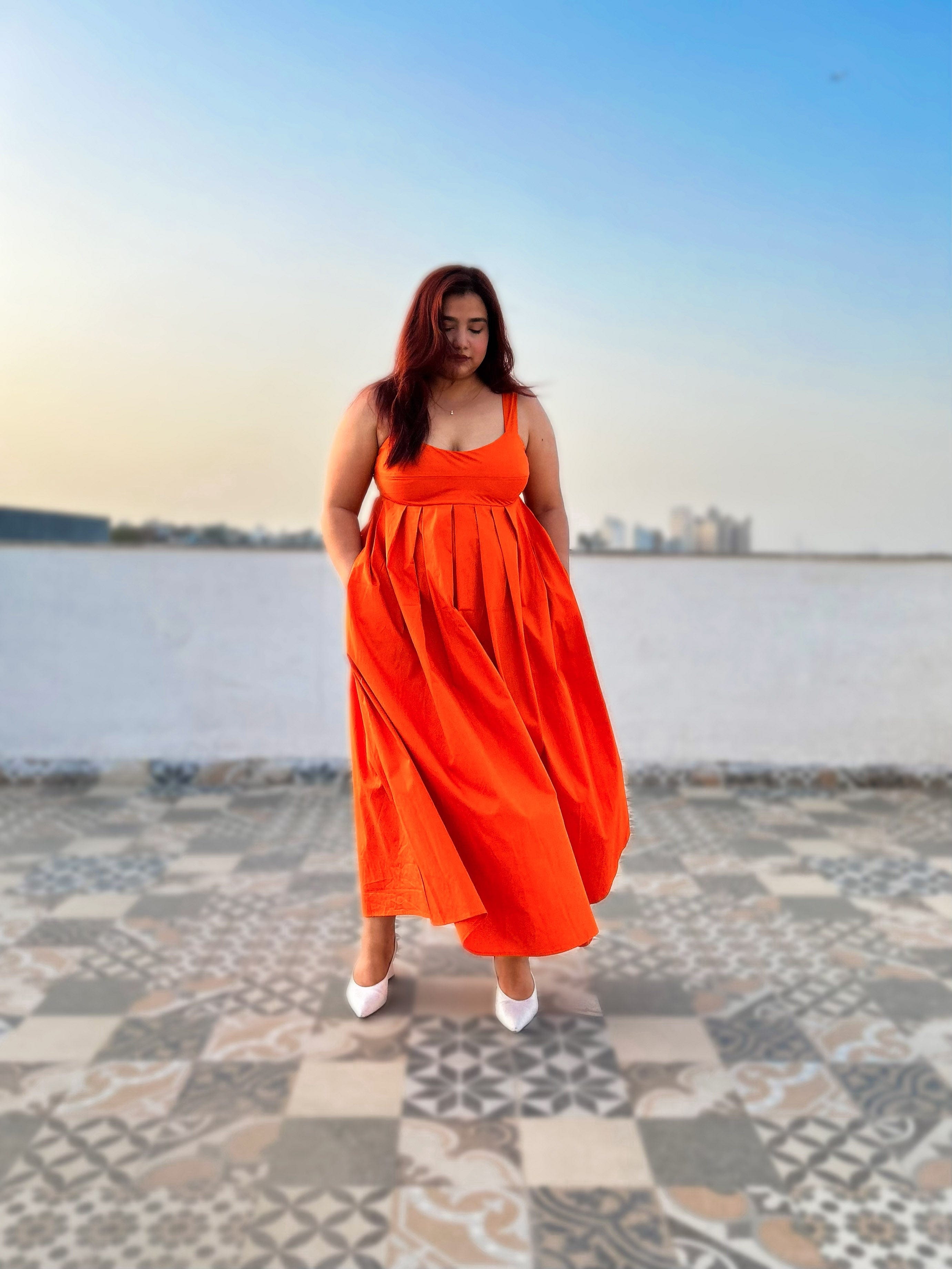 Orange Mama Mia Dress