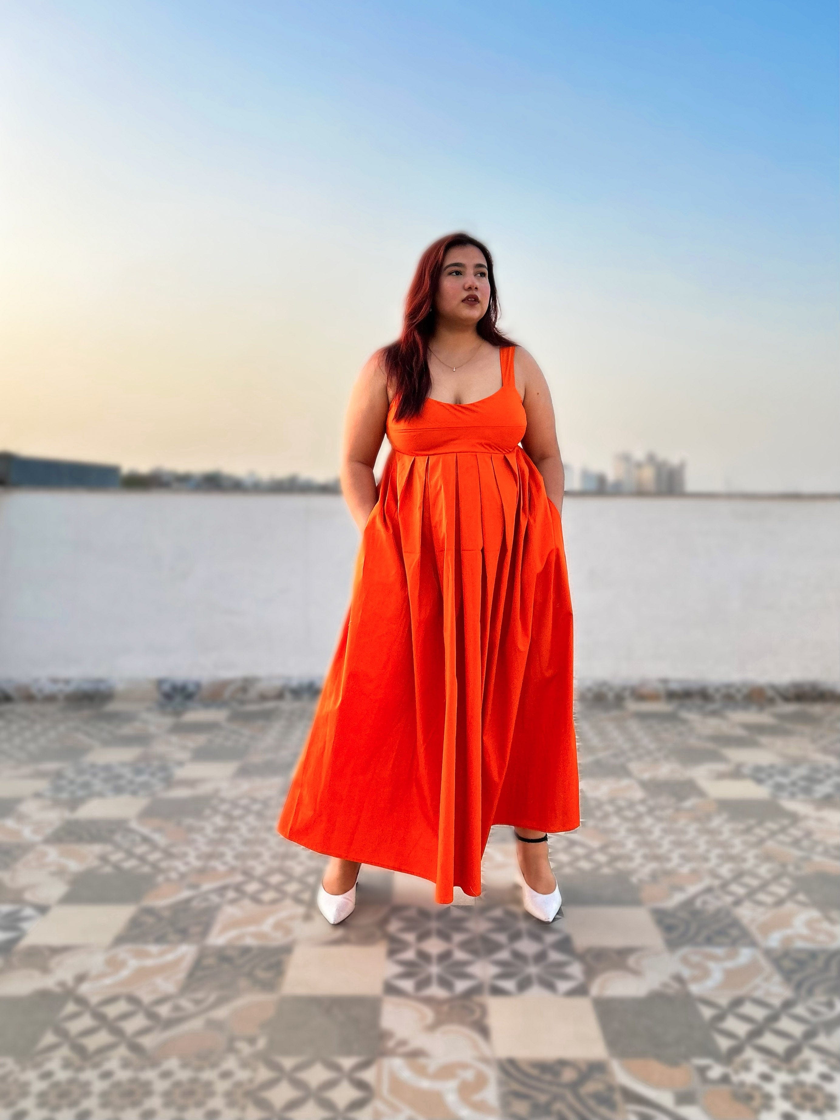 Orange Mama Mia Dress
