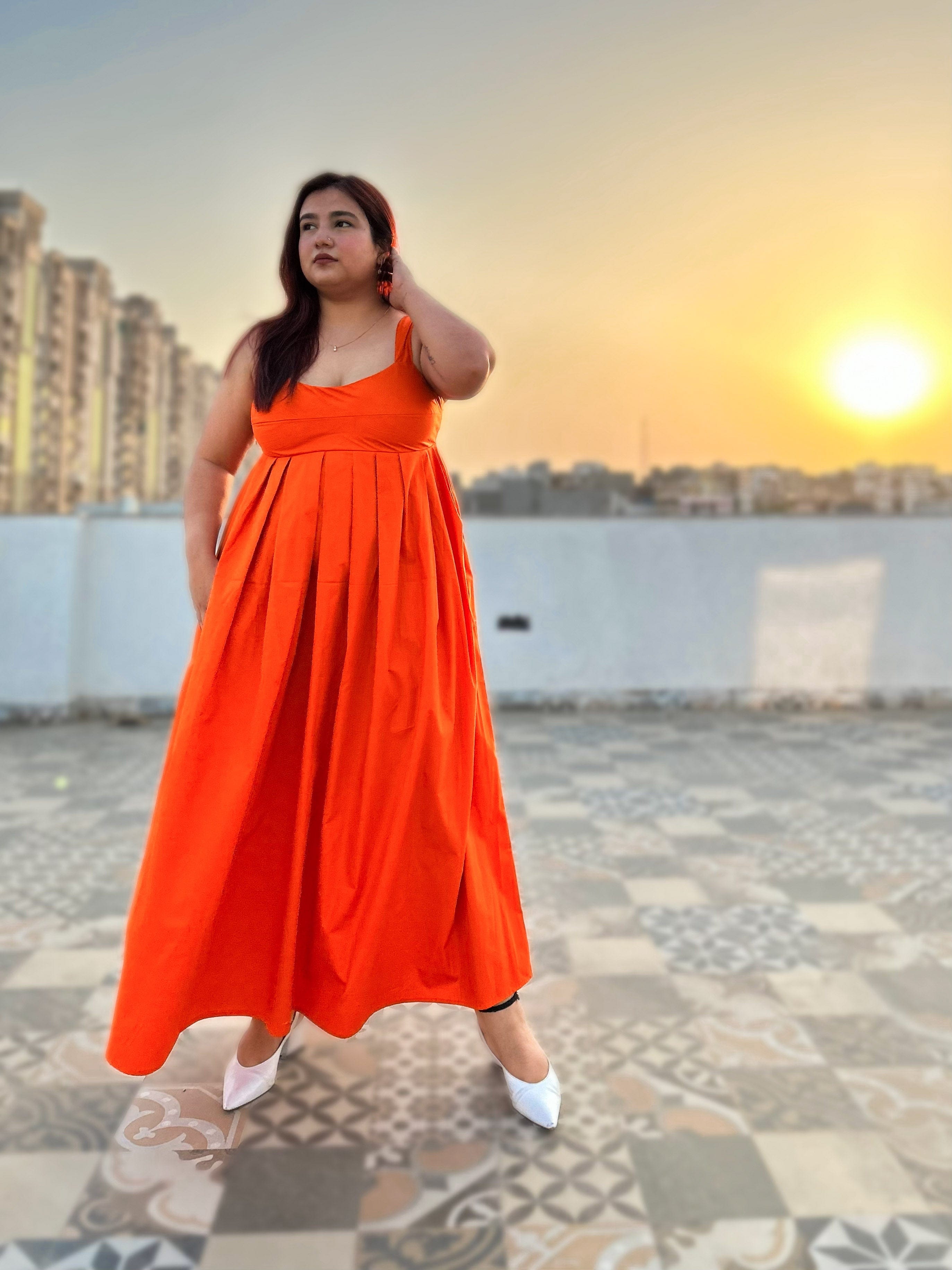 Orange Mama Mia Dress