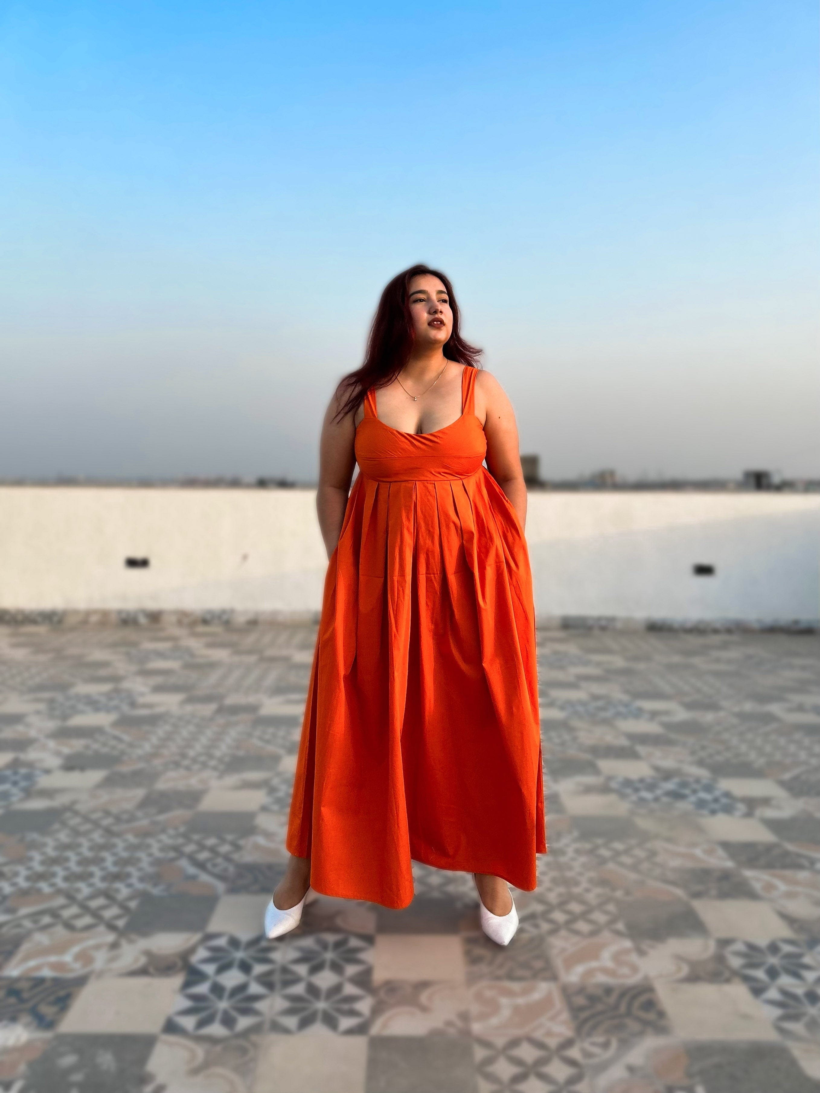 Orange Mama Mia Dress