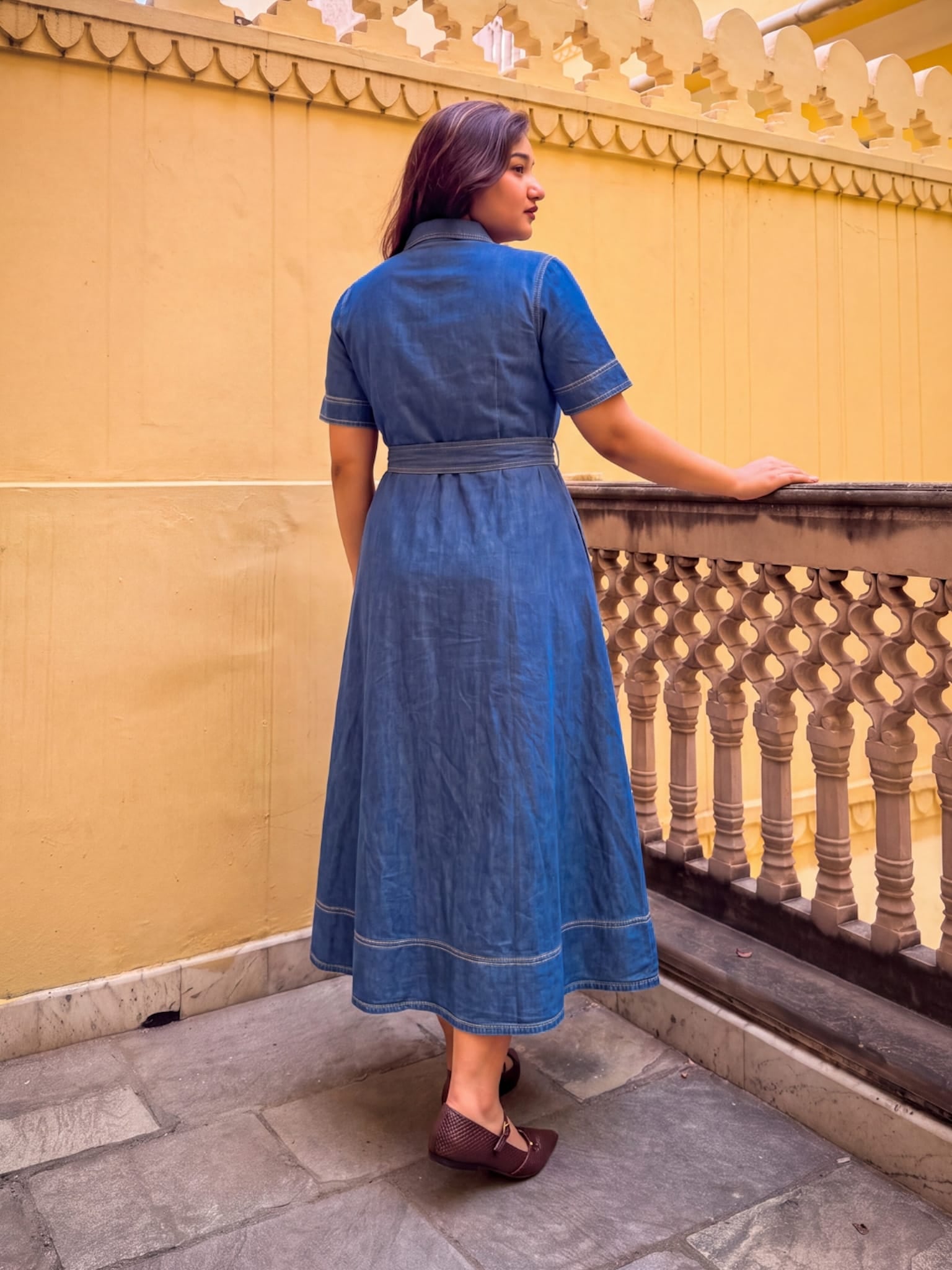 Riley Chambray Dress