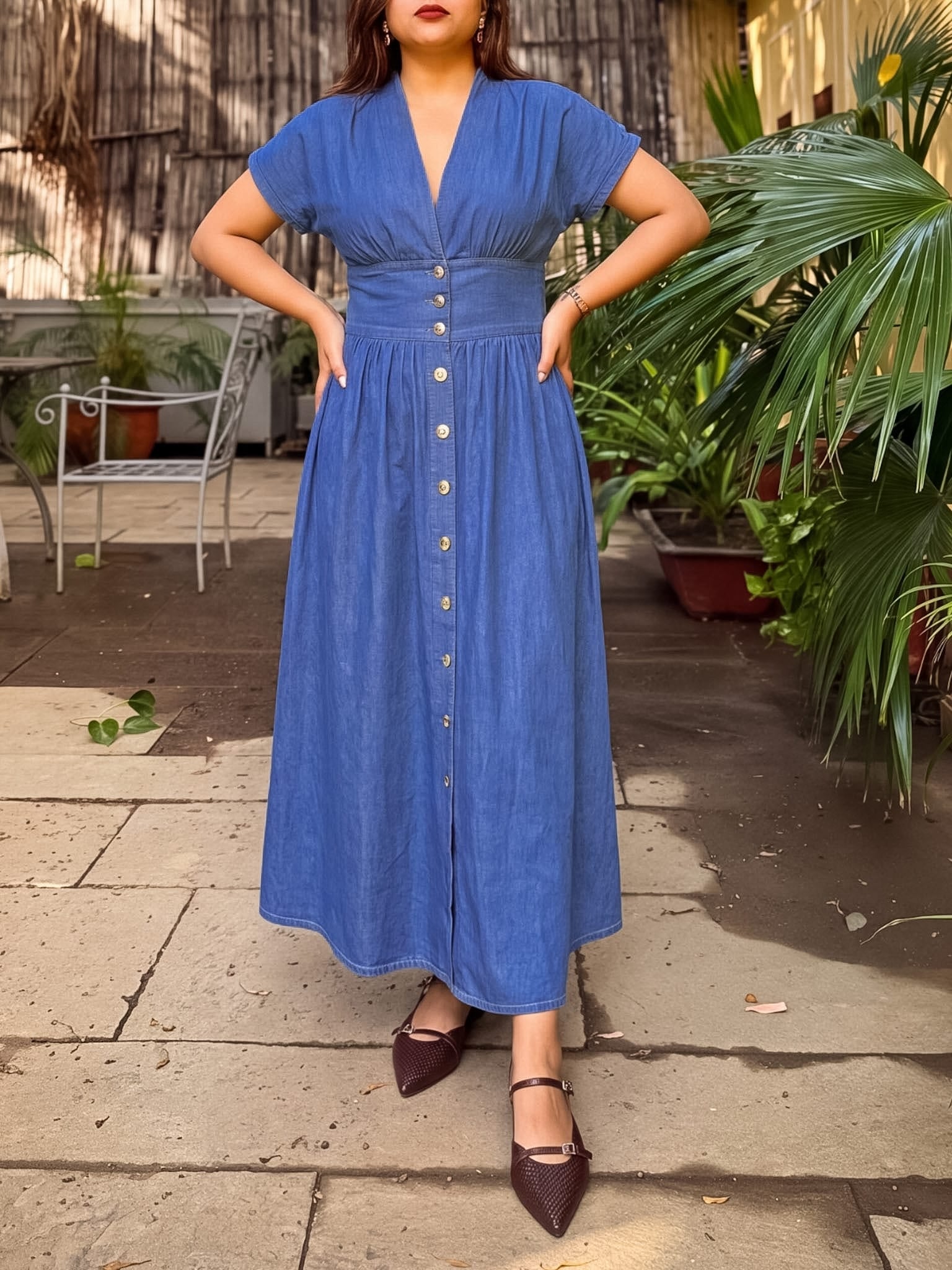 Erin Chambray Dress