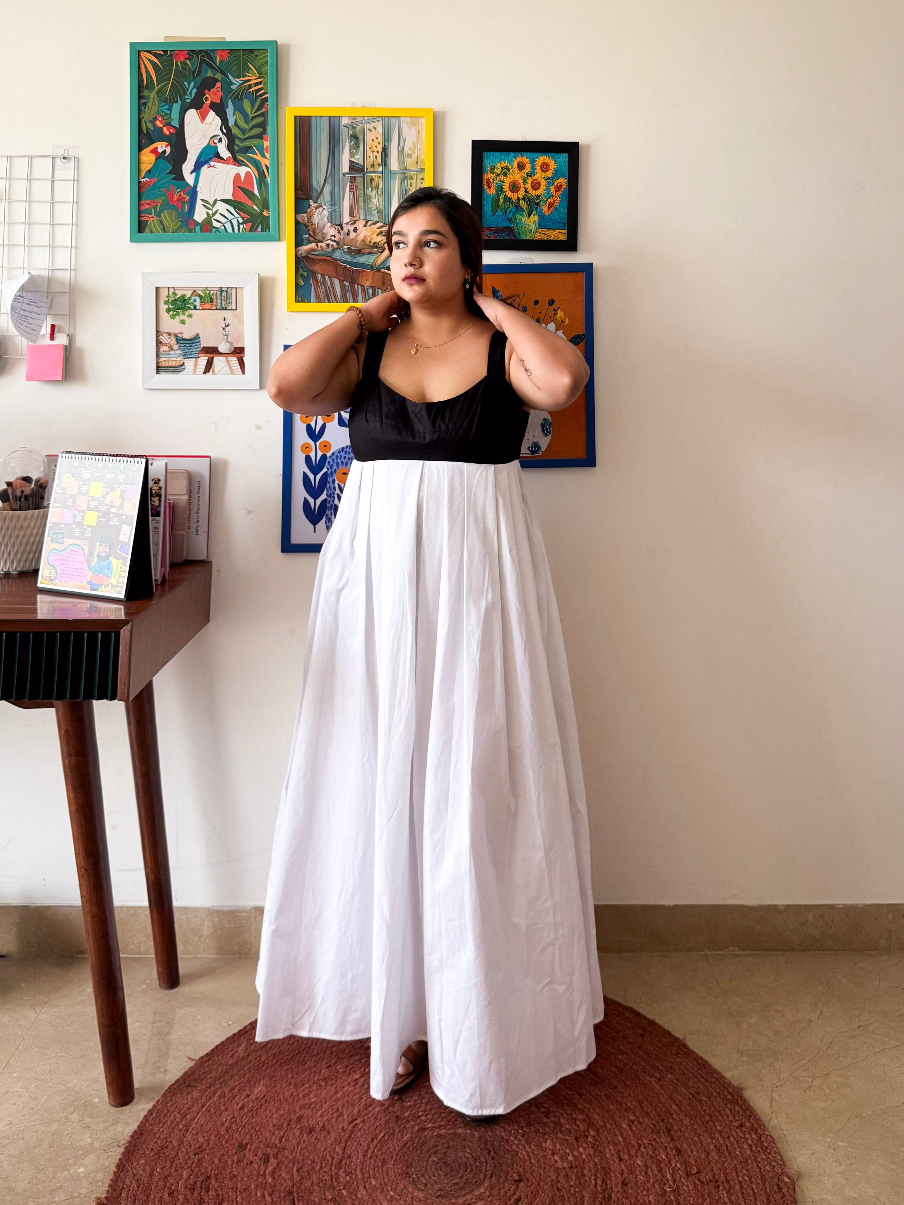 Black White Mama Mia Dress