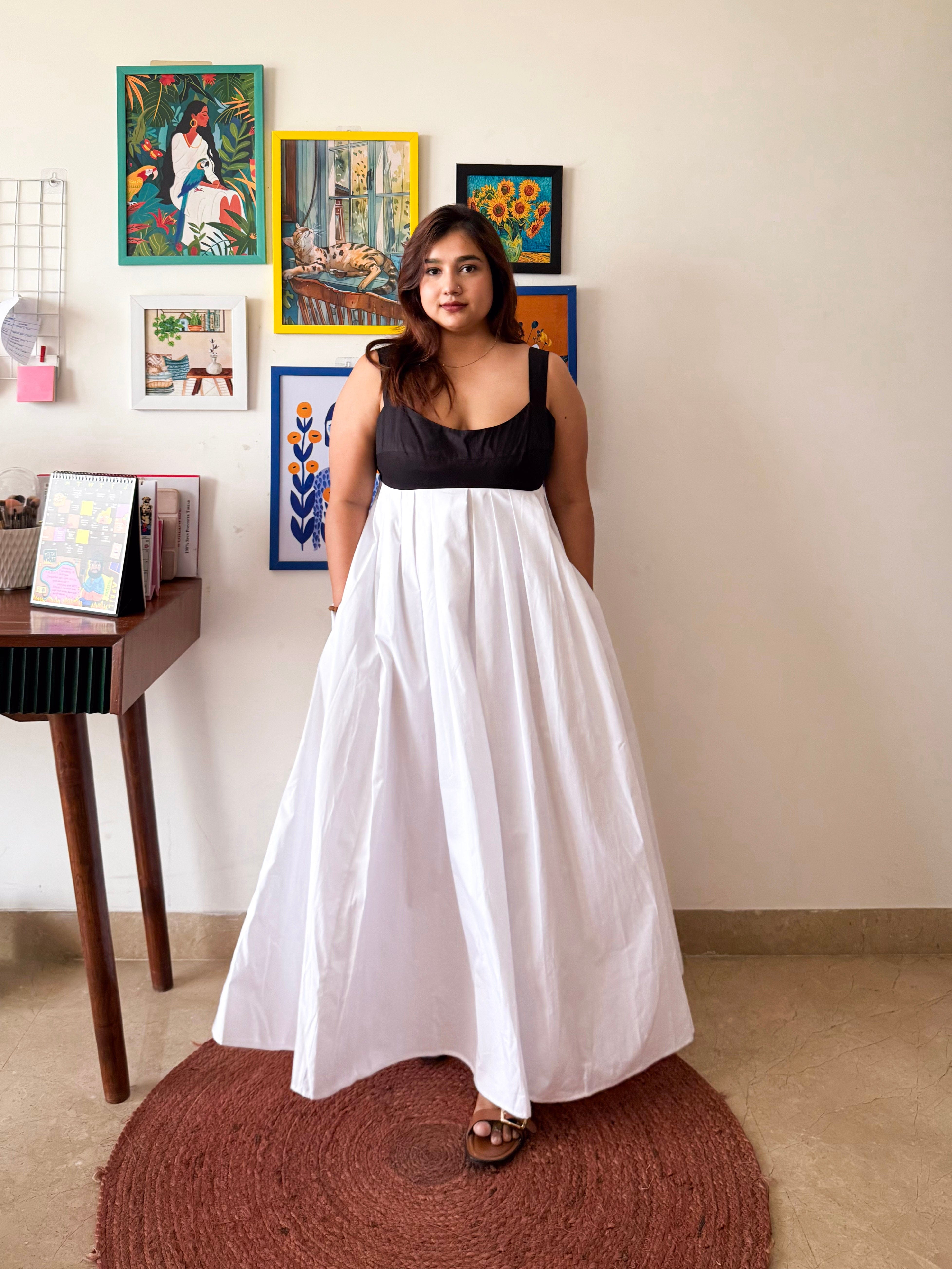 Black White Mama Mia Dress