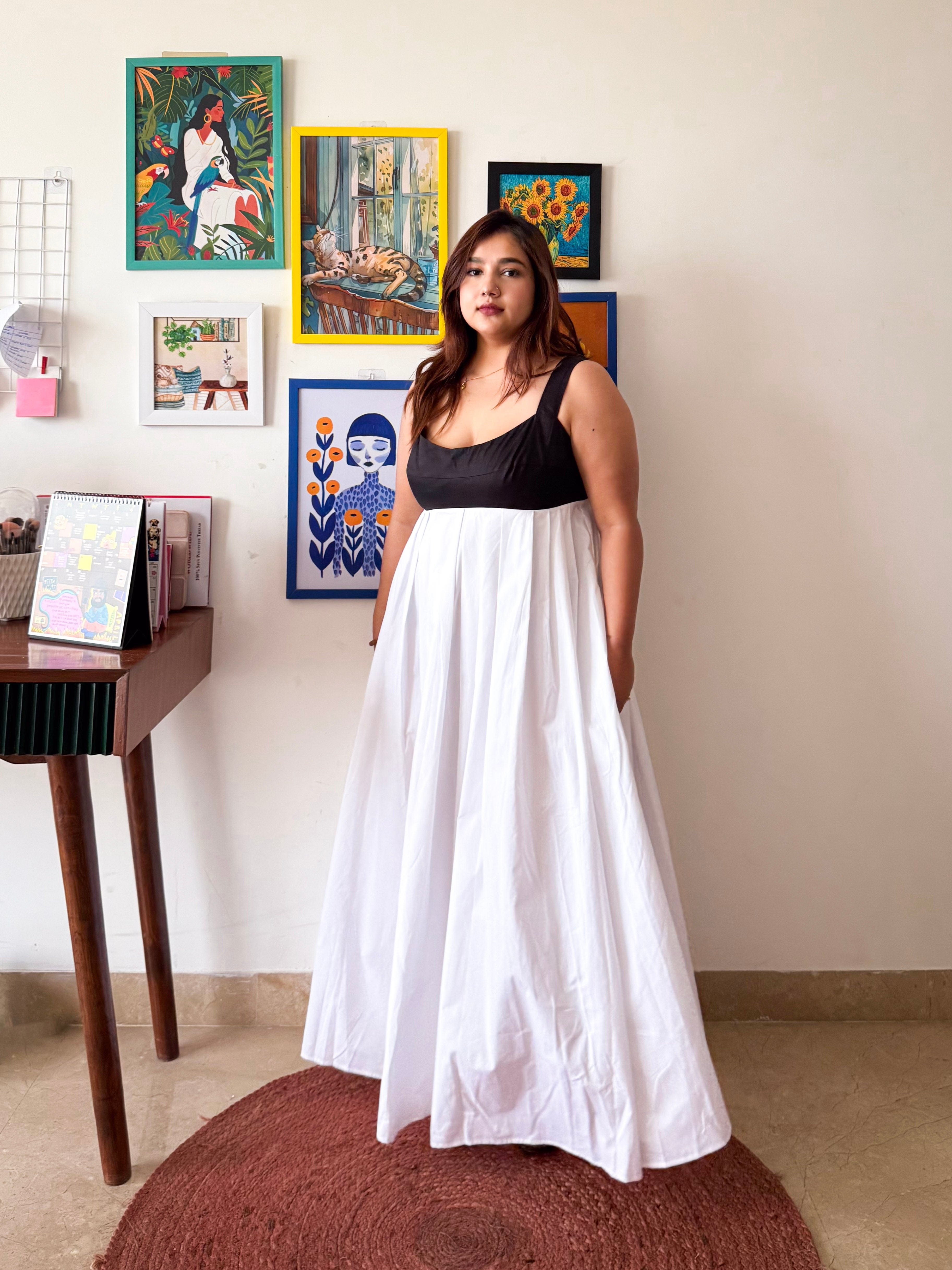 Black White Mama Mia Dress