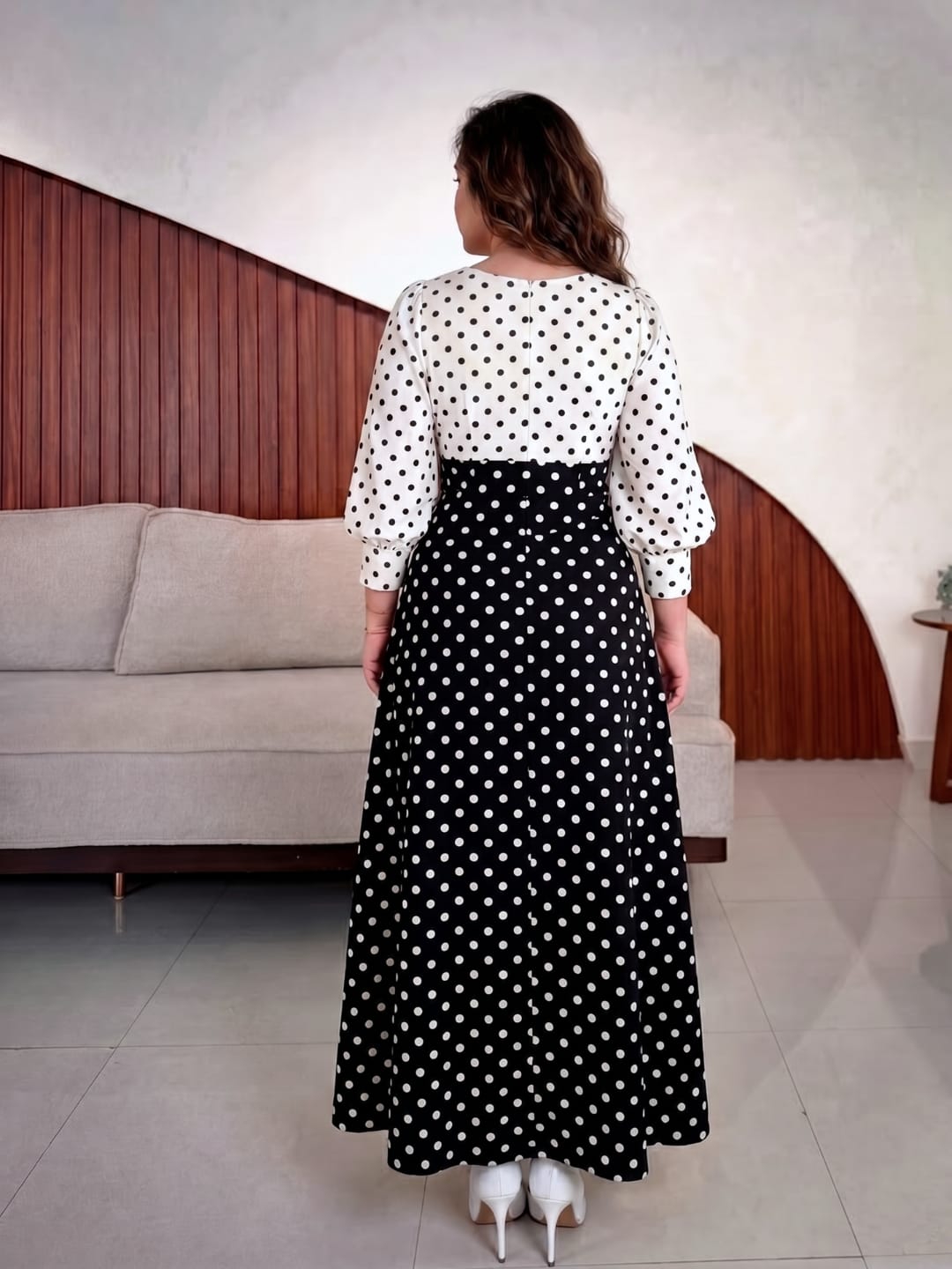 Mix Polka Lemonade Dress