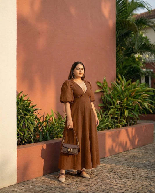 V-Neck Maribel Dress