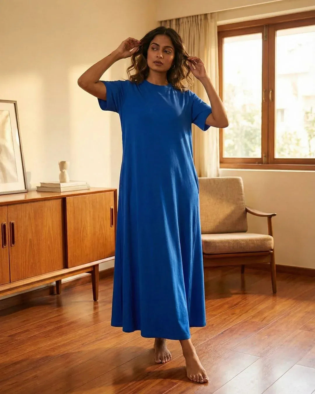 Wind-down Lycra Midi Dress