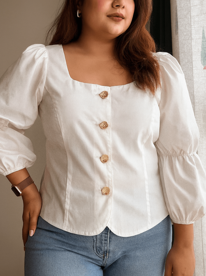 Aki Sleeved Waistcoat Top