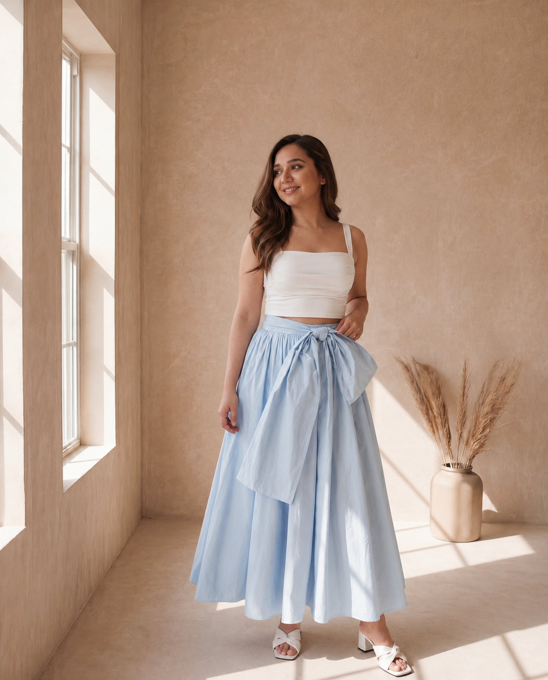 Powder Blue Calira Skirt