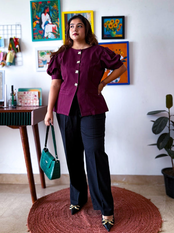 Victoria Sleeved Waistcoat Top