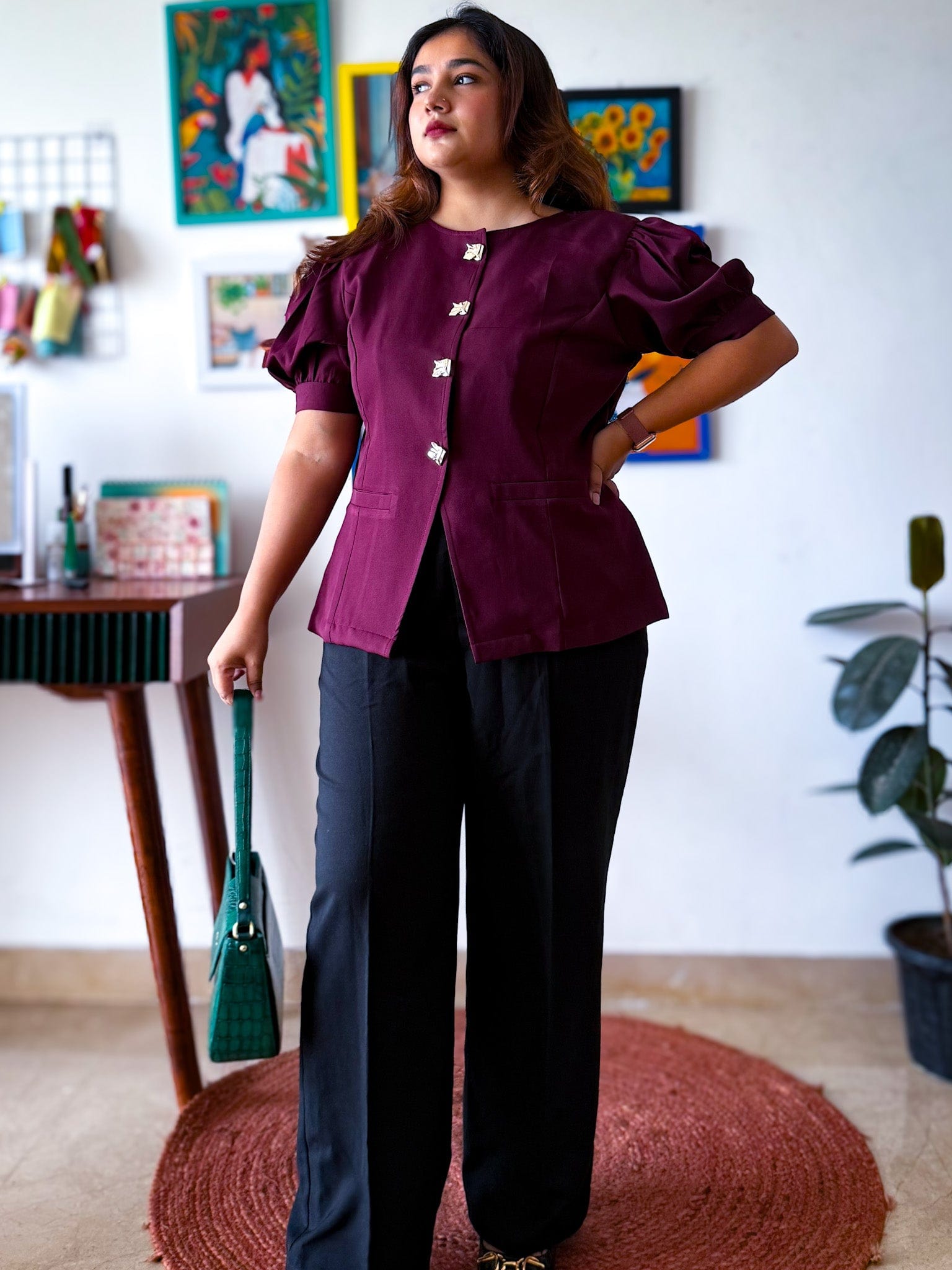 Victoria Sleeved Waistcoat Top