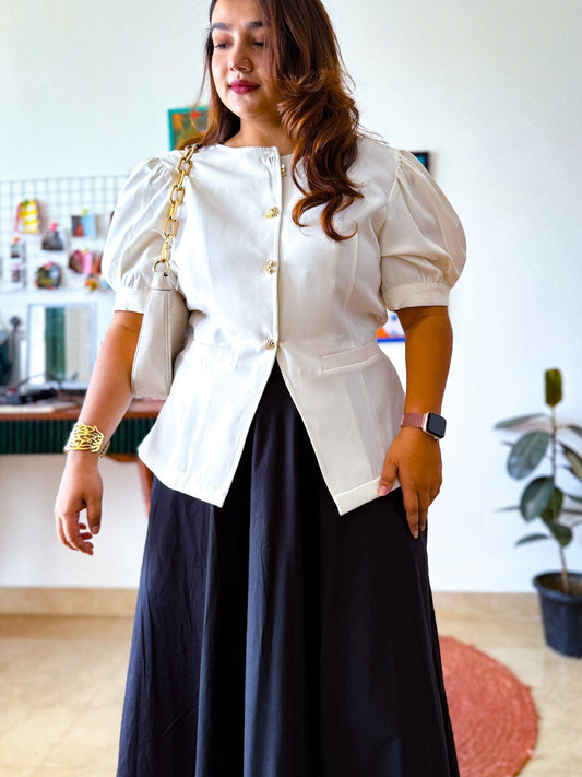 Dove Sleeved Waistcoat Top