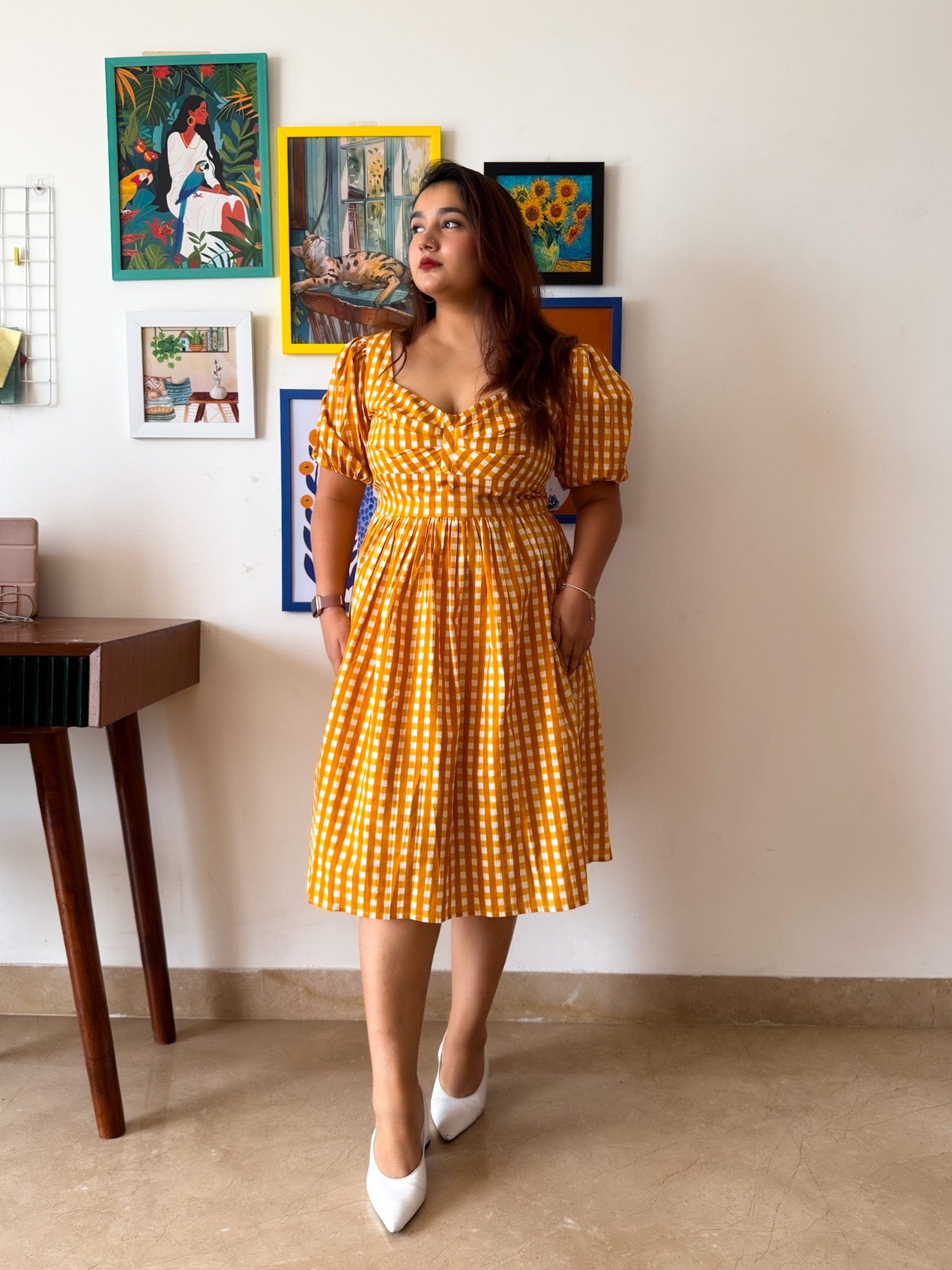 Yellow Gingham Lilo Dress