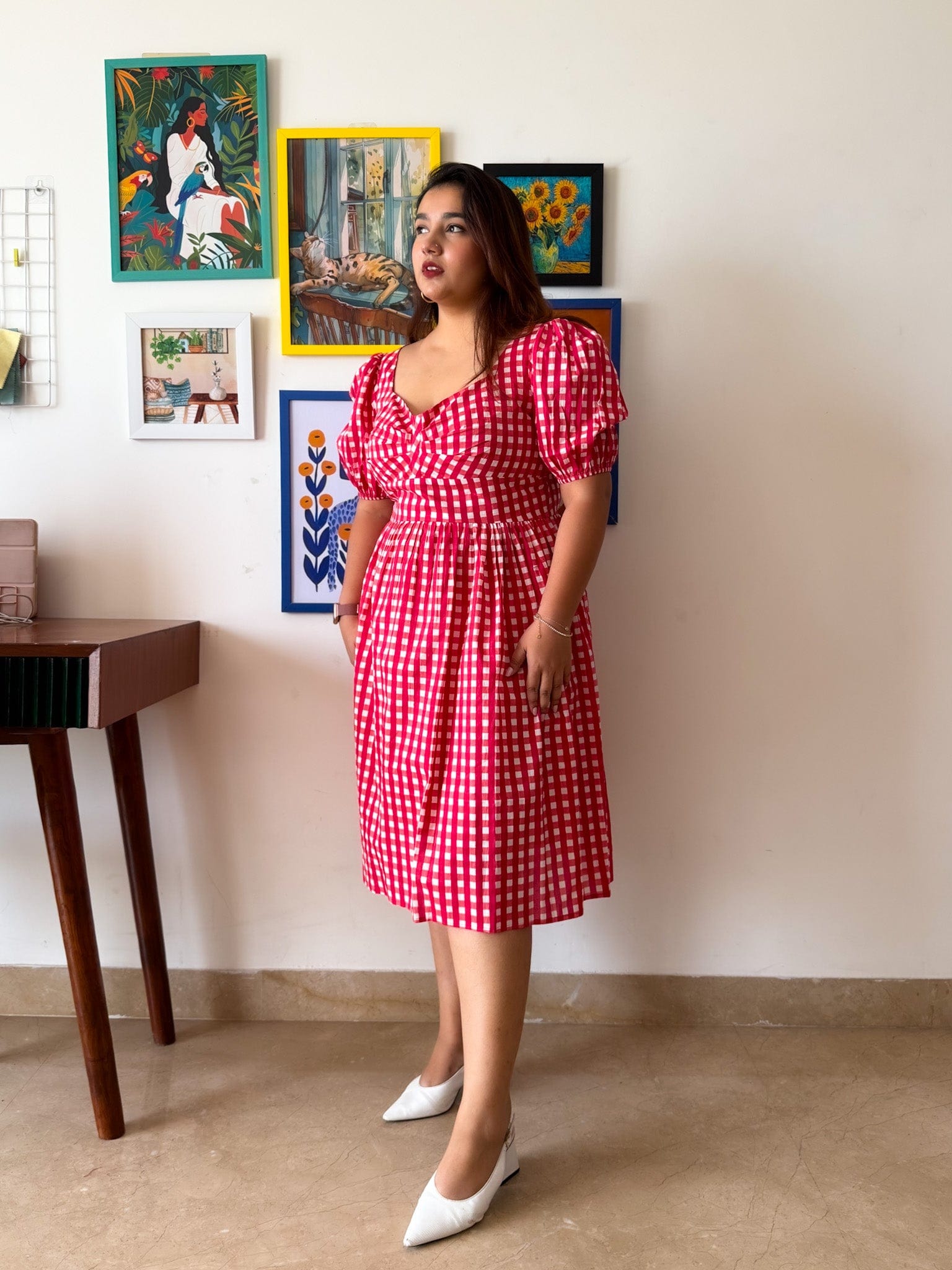 Red Gingham Lilo Dress