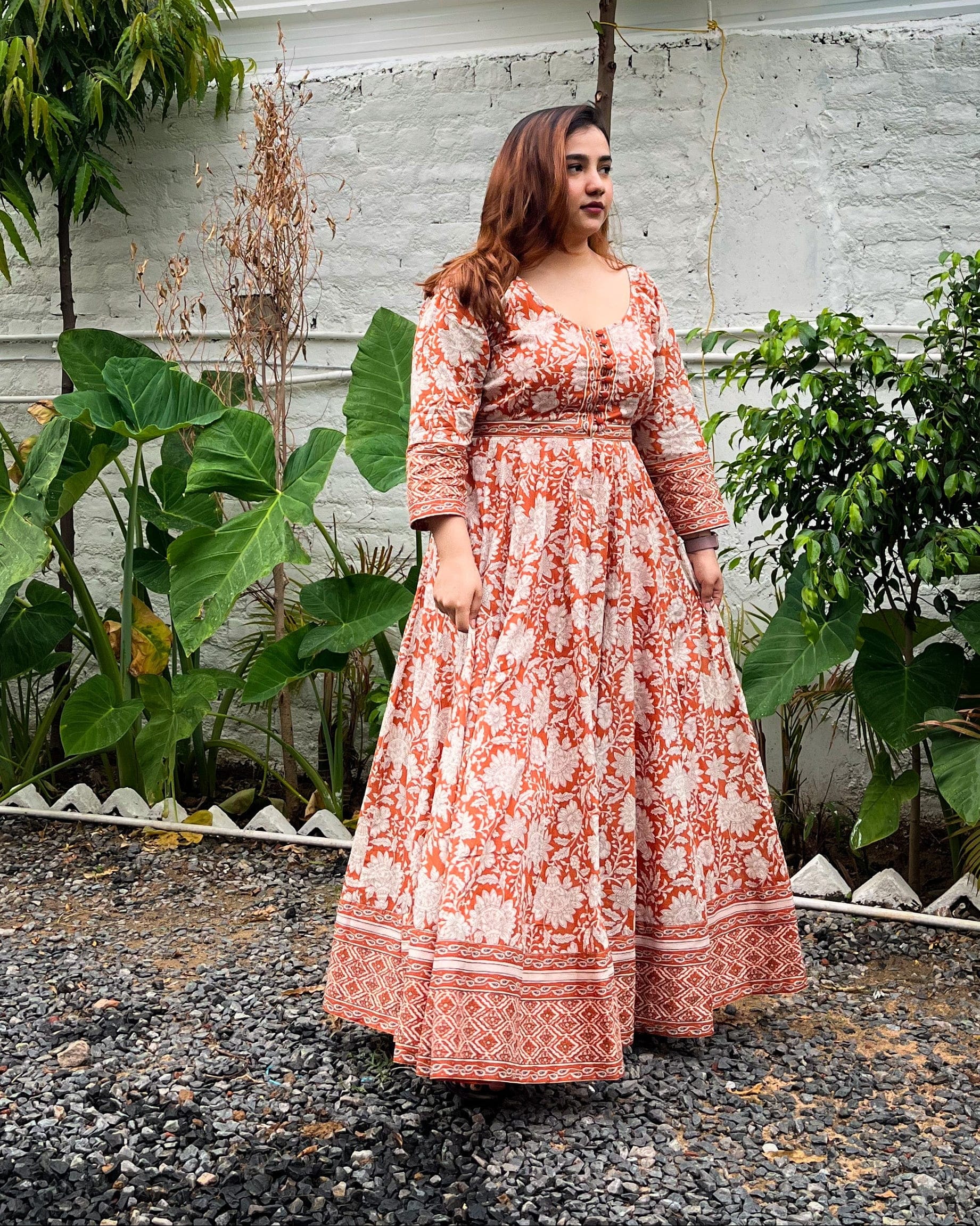 Rust Sahiba Dress