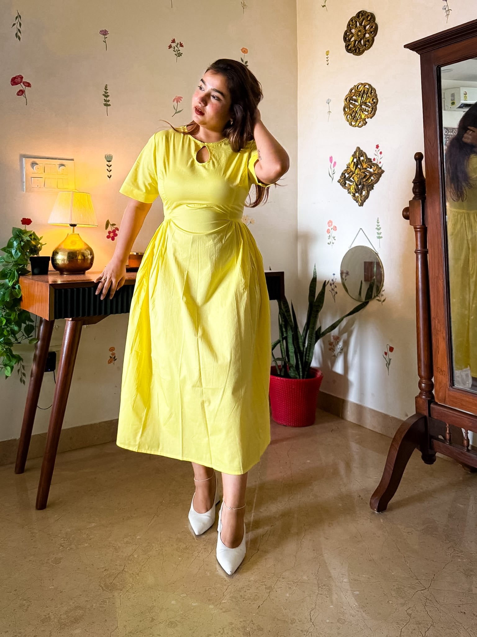 Butter Yellow Rosalie Dress