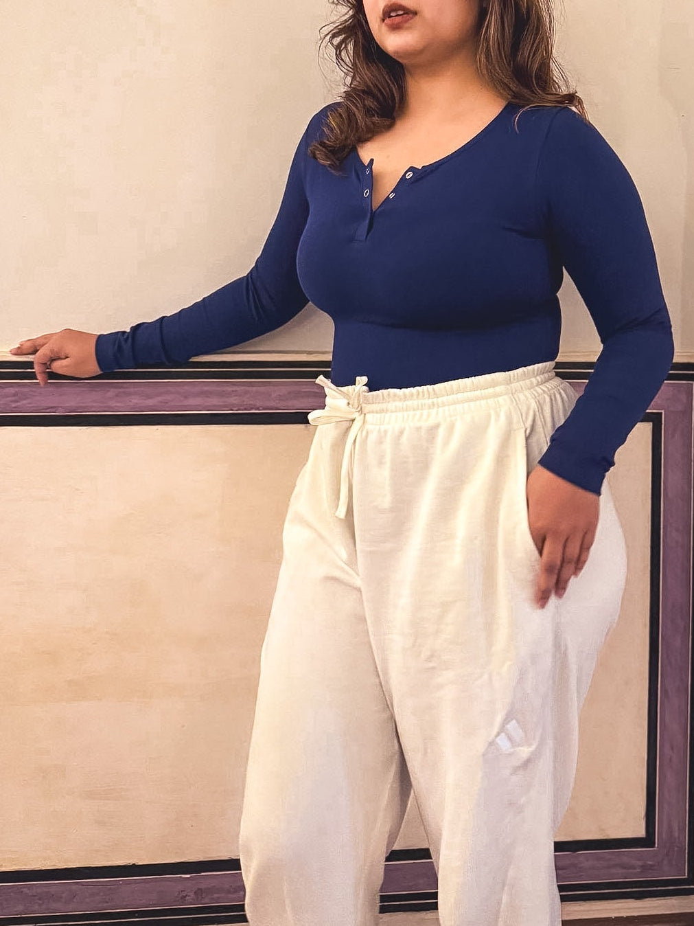 Henley Sculpting Bodysuit Top