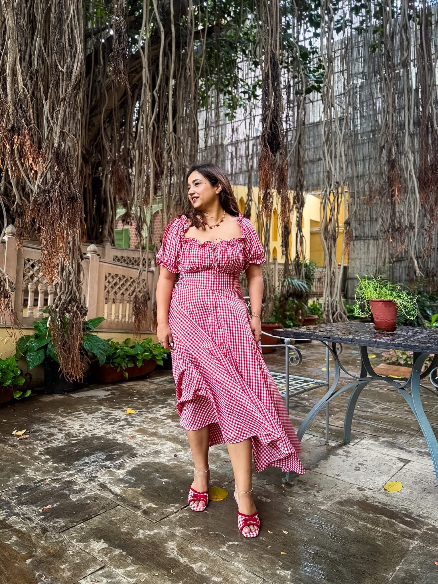 Red Gingham Renee Dress