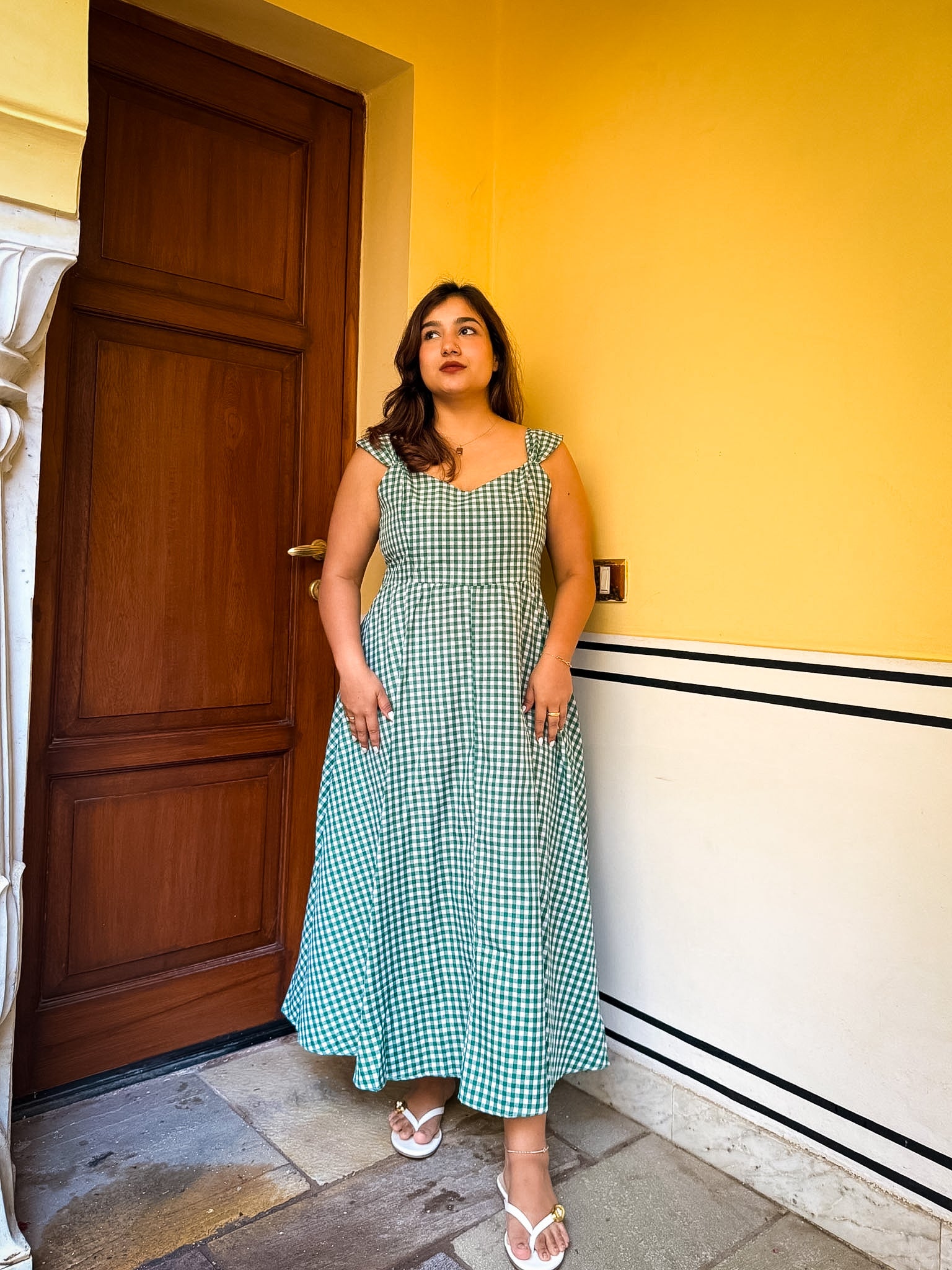 Green Gingham Carrie Dress