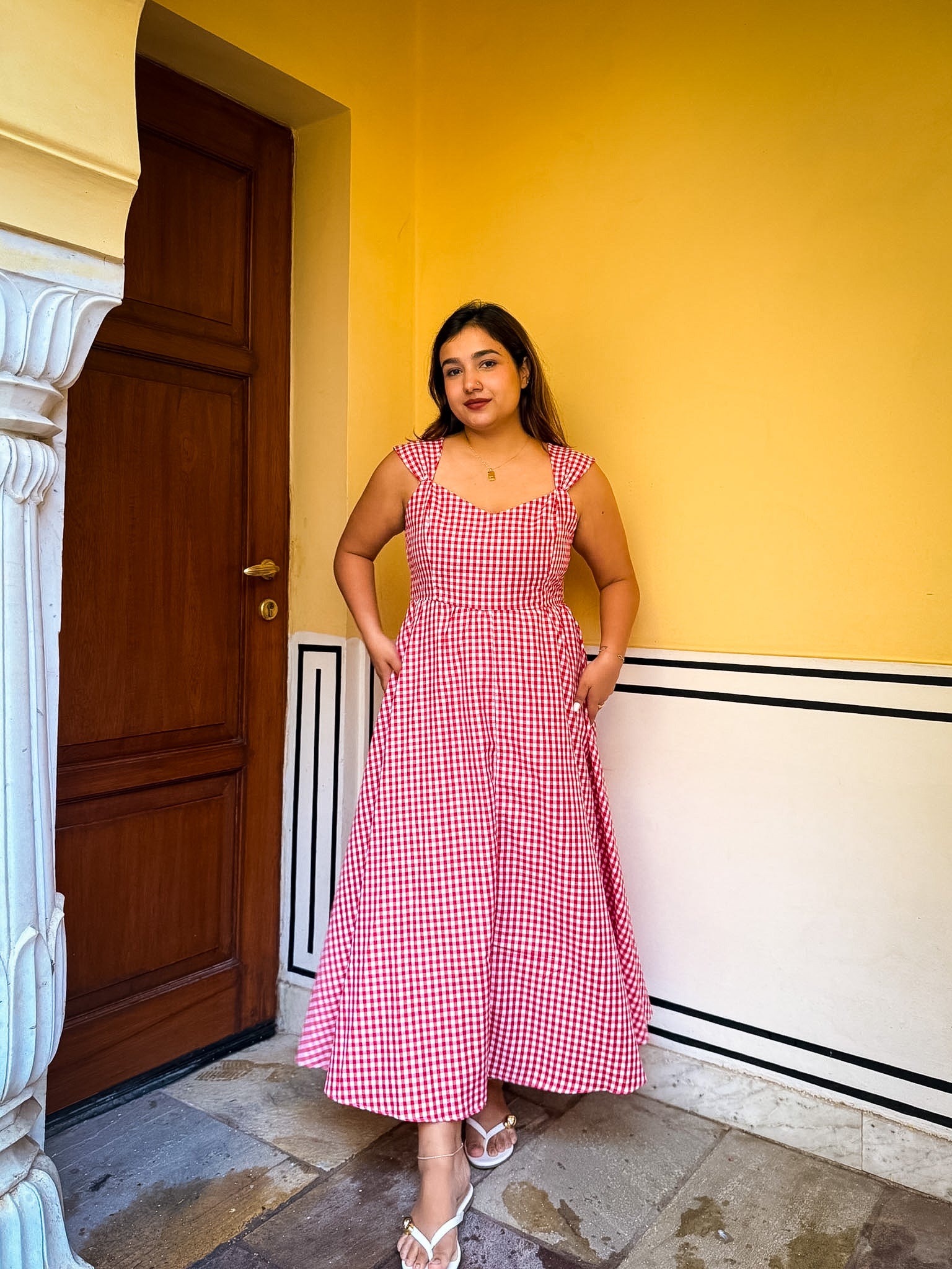 Red Gingham Carrie Dress