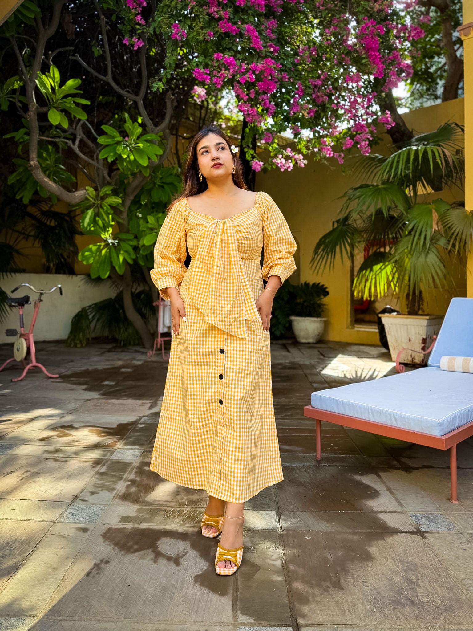 Yellow Gingham Lemonade Dress