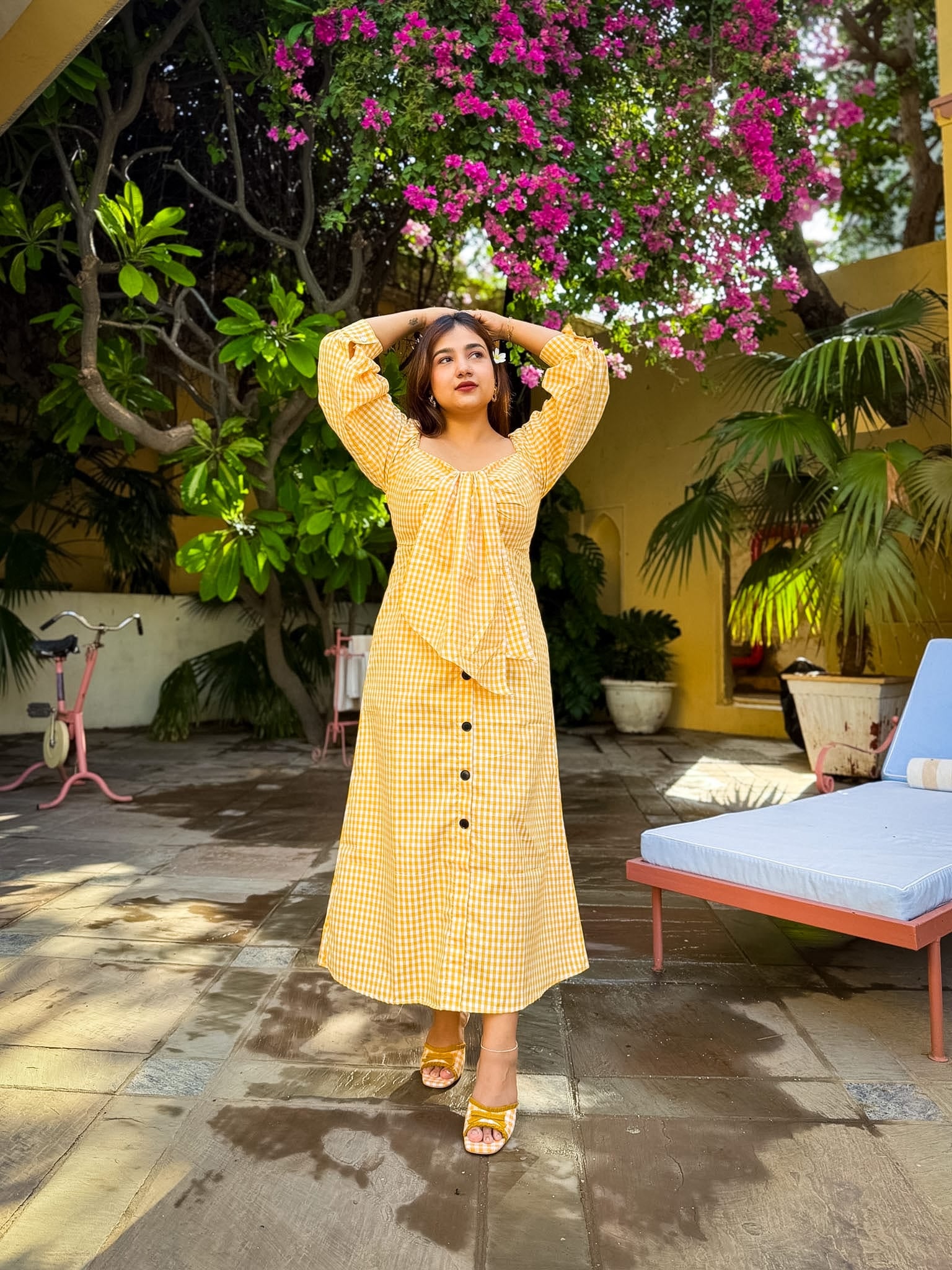 Yellow Gingham Lemonade Dress