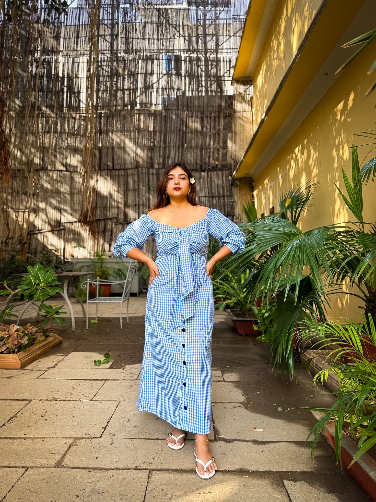 Blue Gingham Lemonade Dress