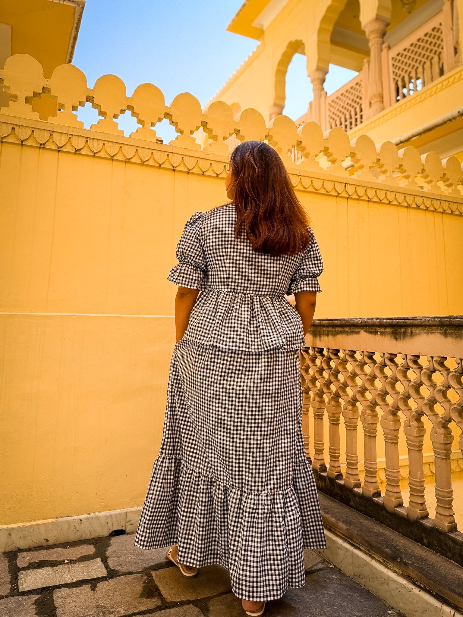 Black Gingham Sunny Set