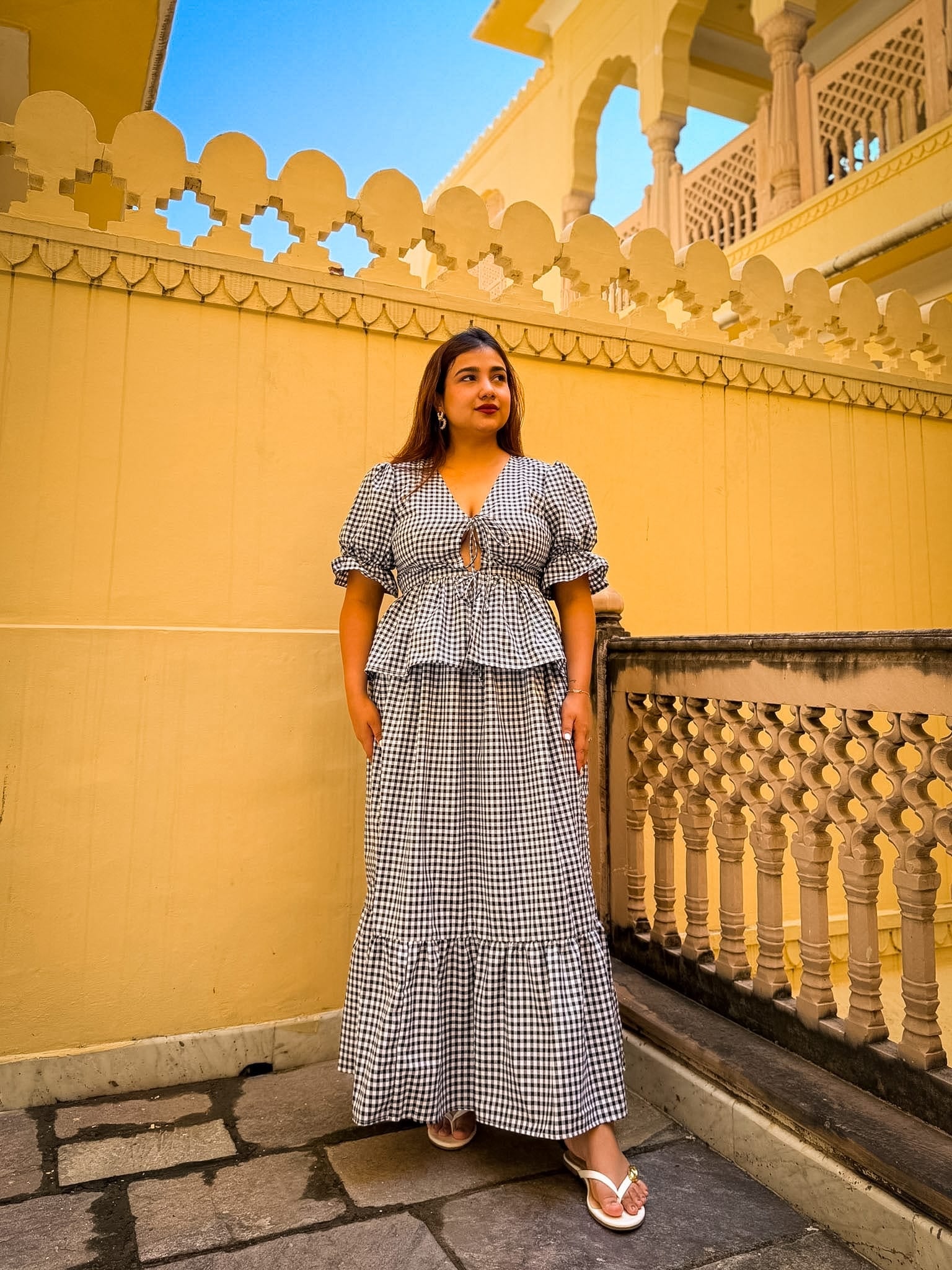 Black Gingham Sunny Set