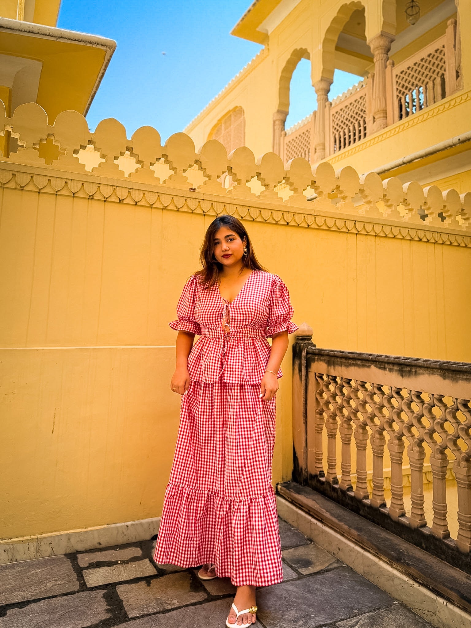 Red Gingham Sunny Set