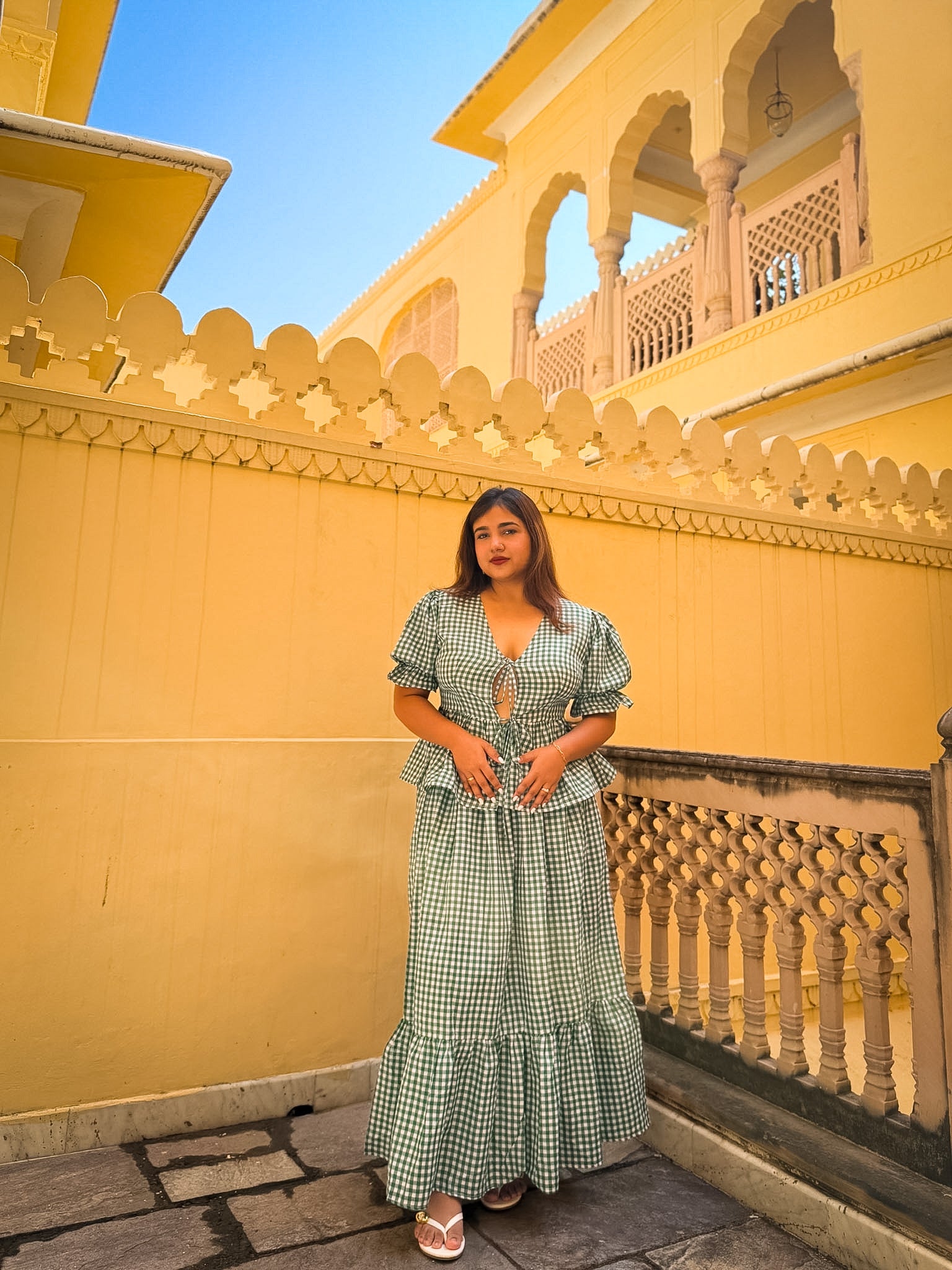 Green Gingham Sunny Set
