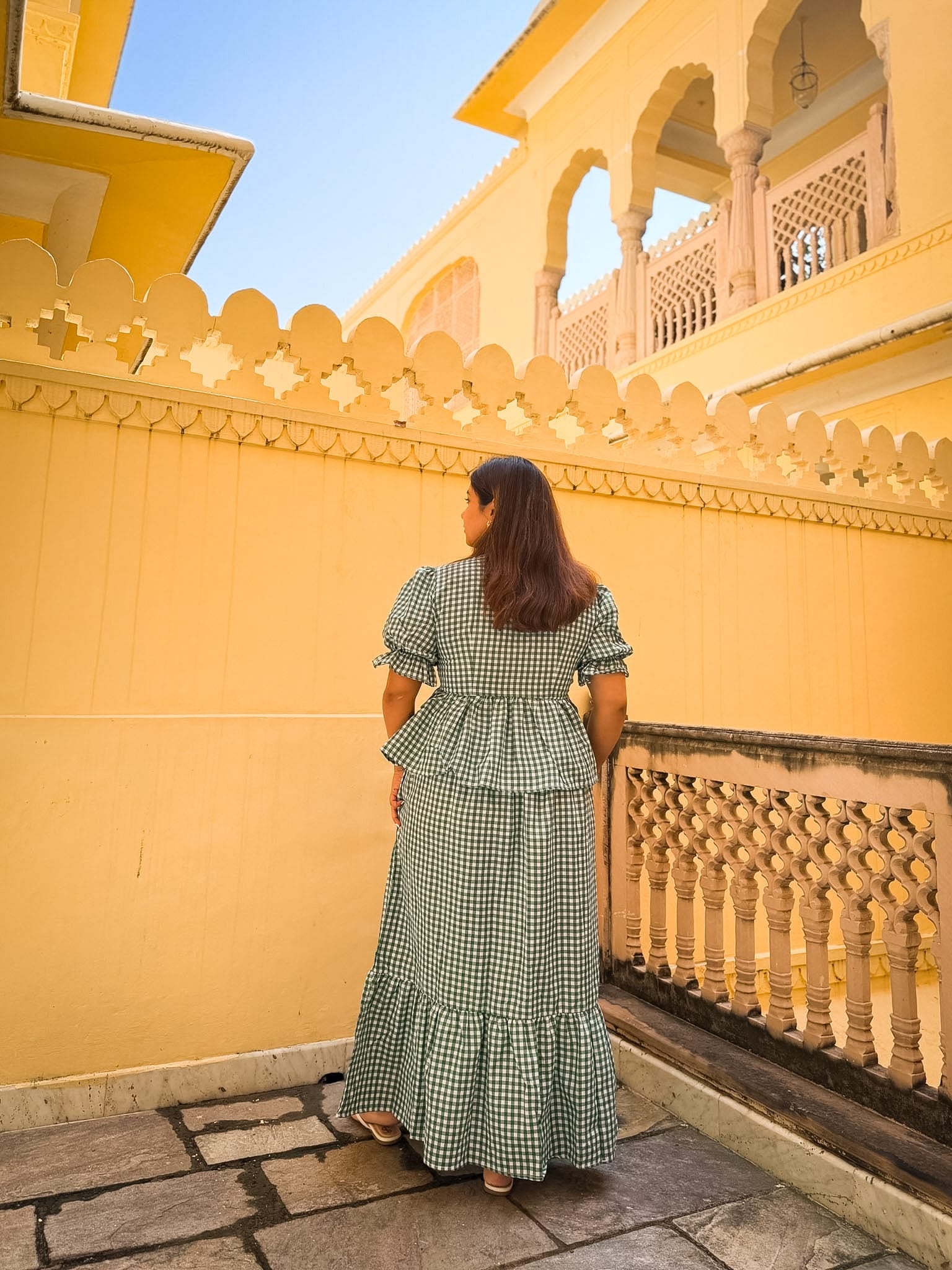 Green Gingham Sunny Set