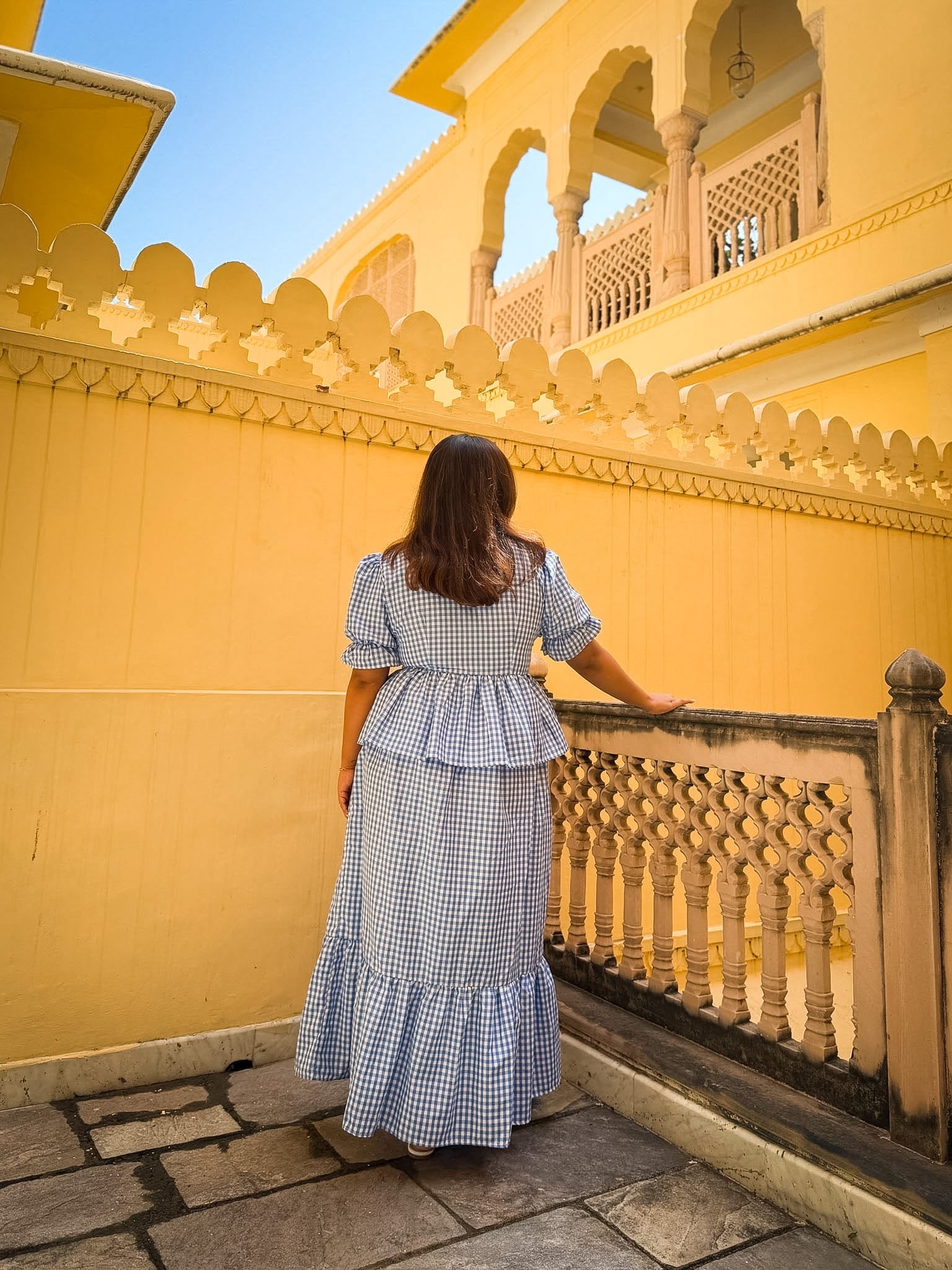 Blue Gingham Sunny Set