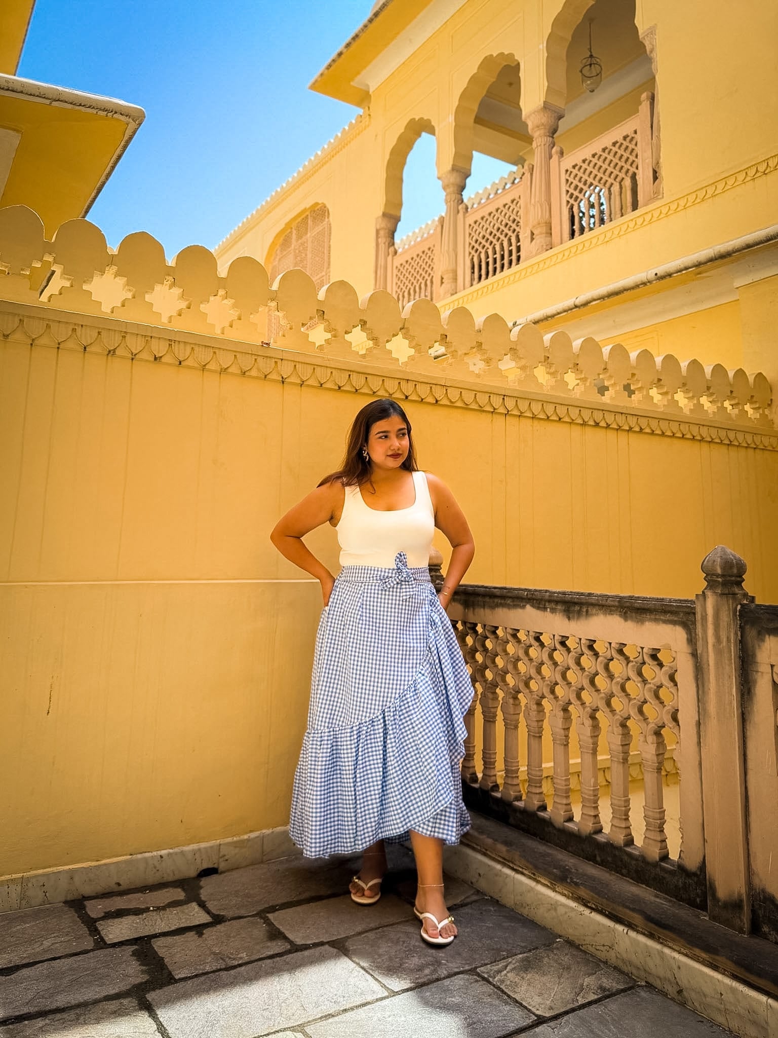Blue Gingham Ciao Skirt