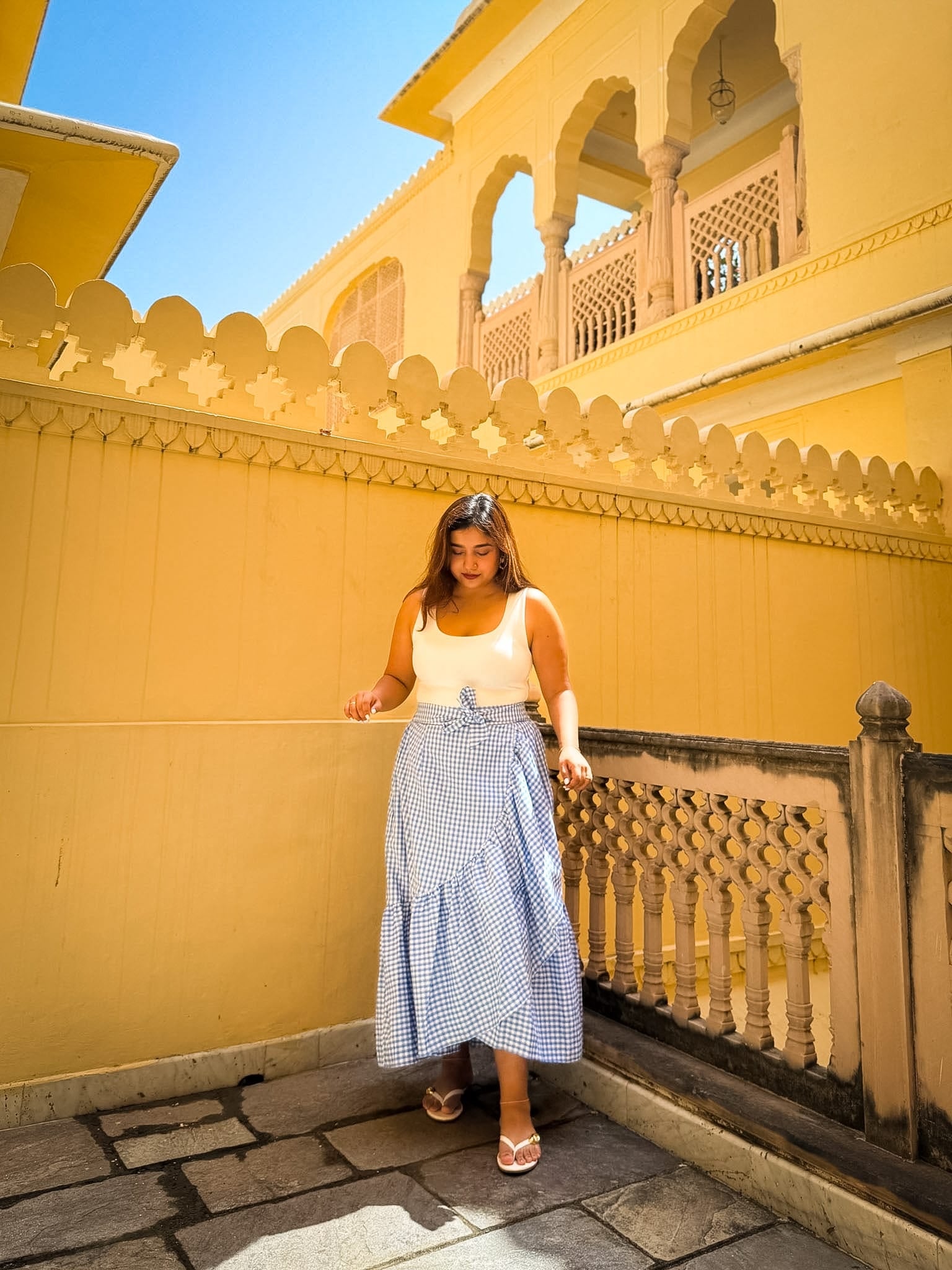 Blue Gingham Ciao Skirt
