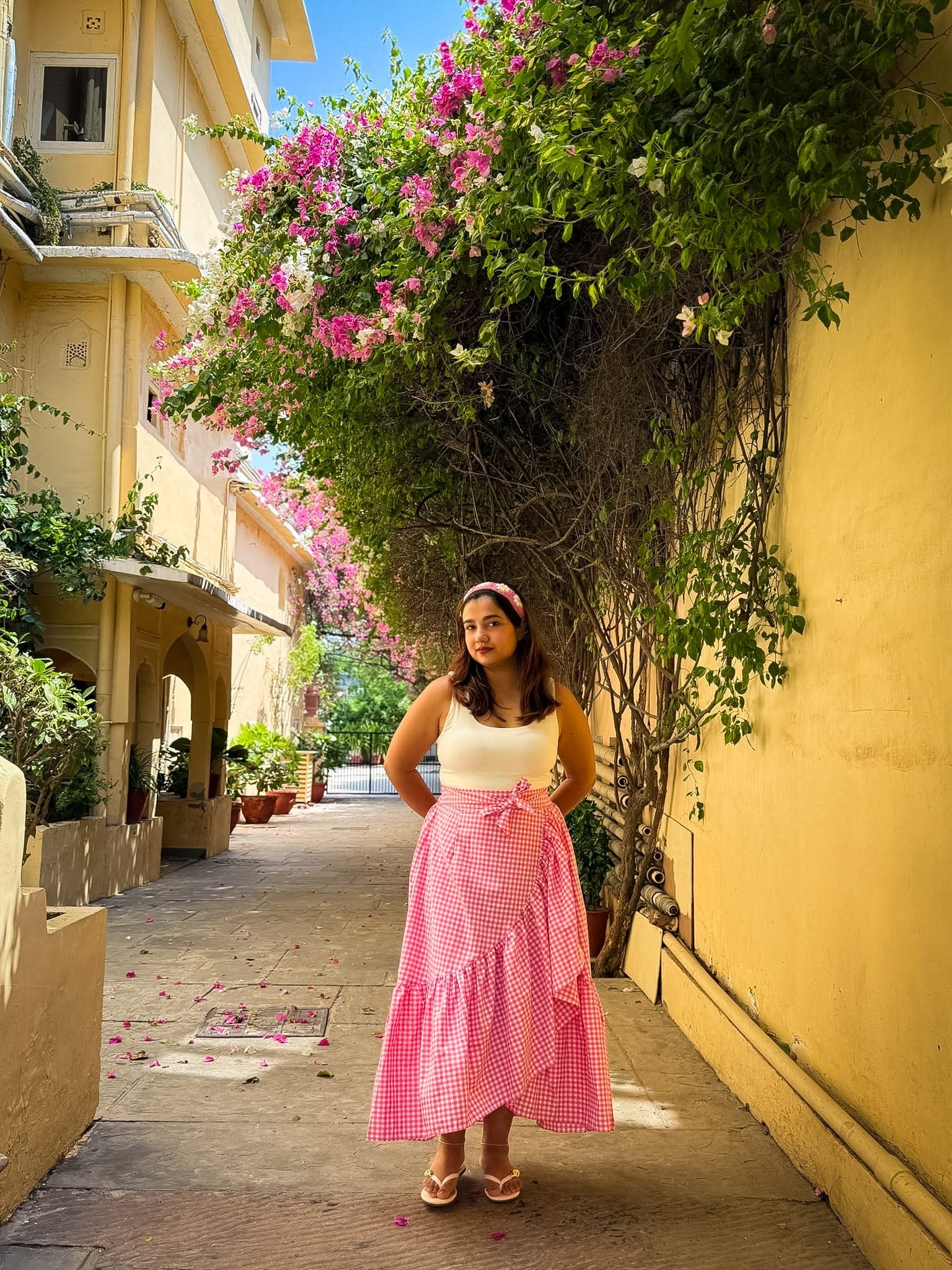 Pink Gingham Ciao Skirt