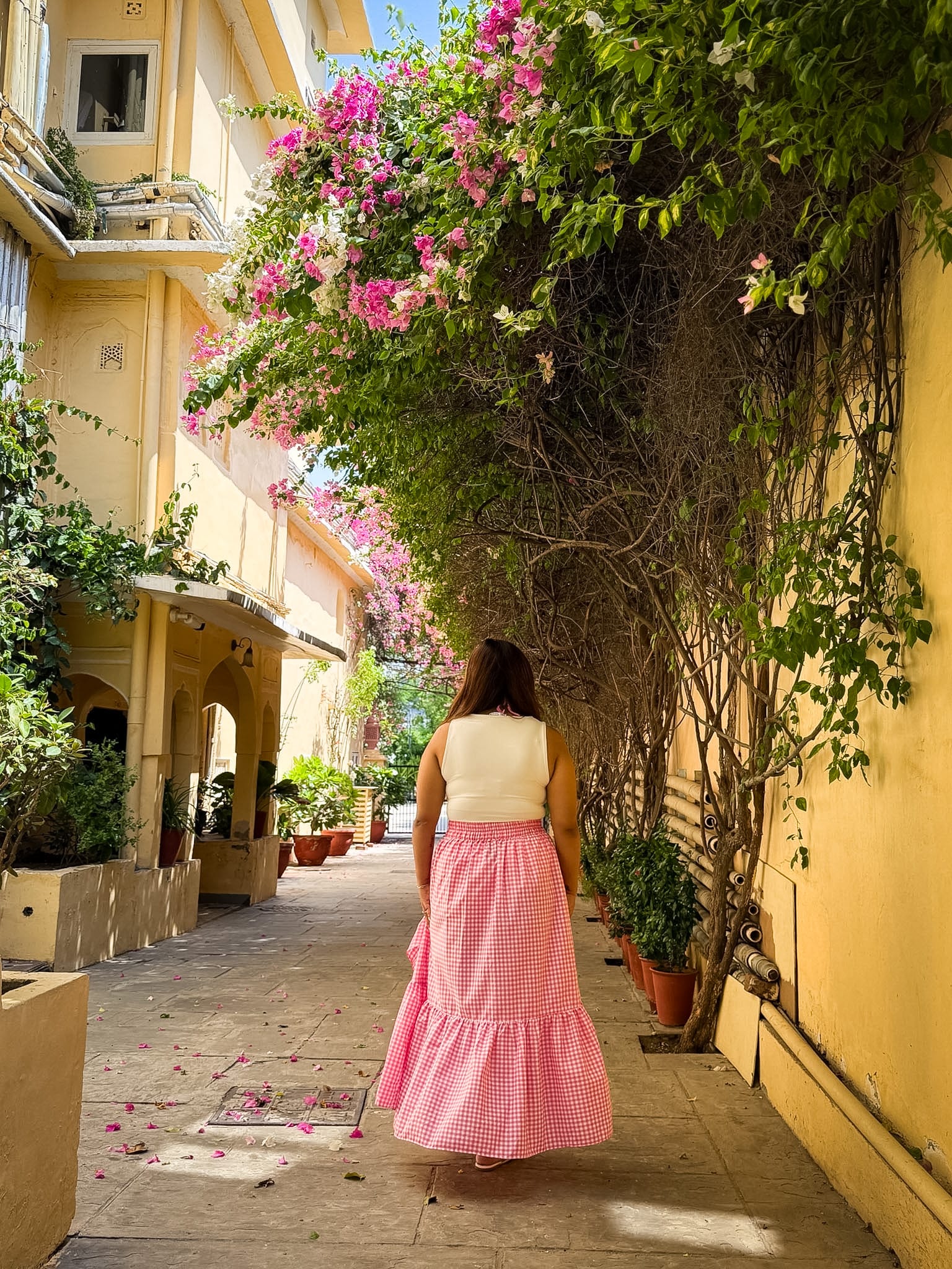 Pink Gingham Ciao Skirt