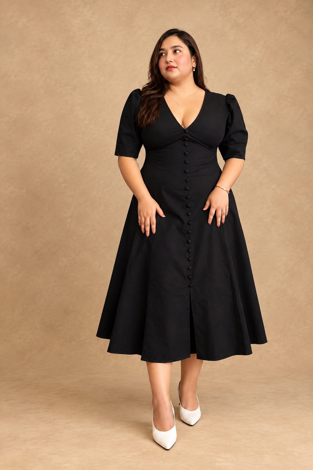 Black Megan Dress - Ready To Ship