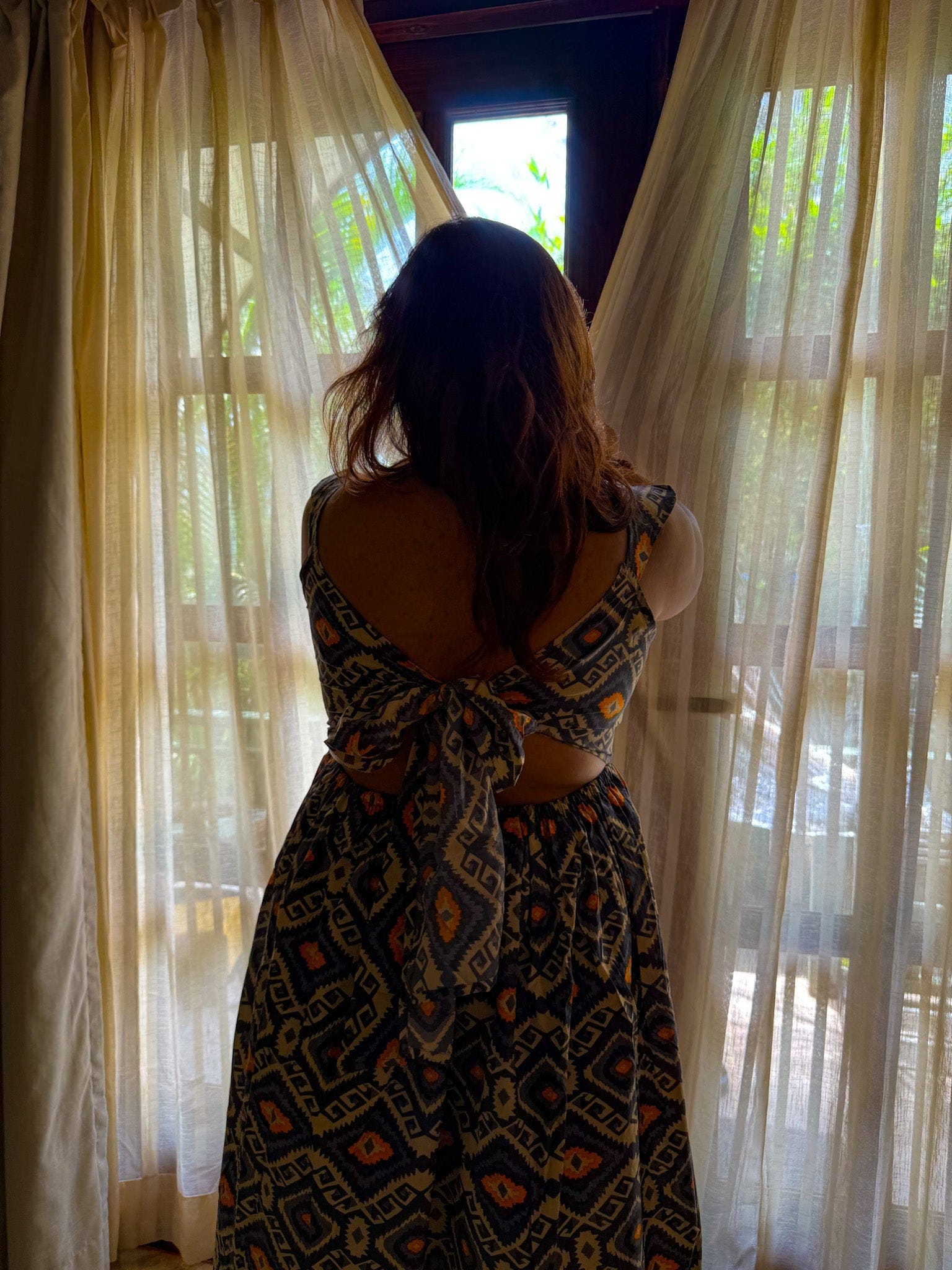 Sparrow Back Tie Dress