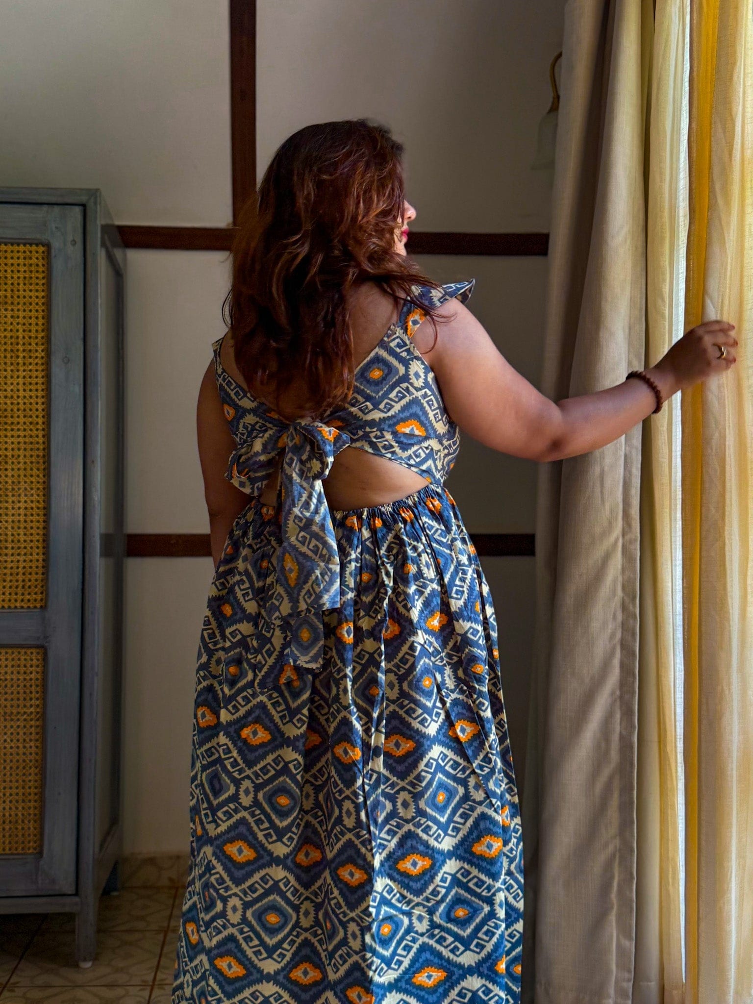 Sparrow Back Tie Dress